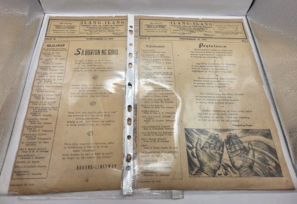 1946-1947 Philippine Weekly Publication “Silahis” & “ILang-ILang” Clippings.19pc