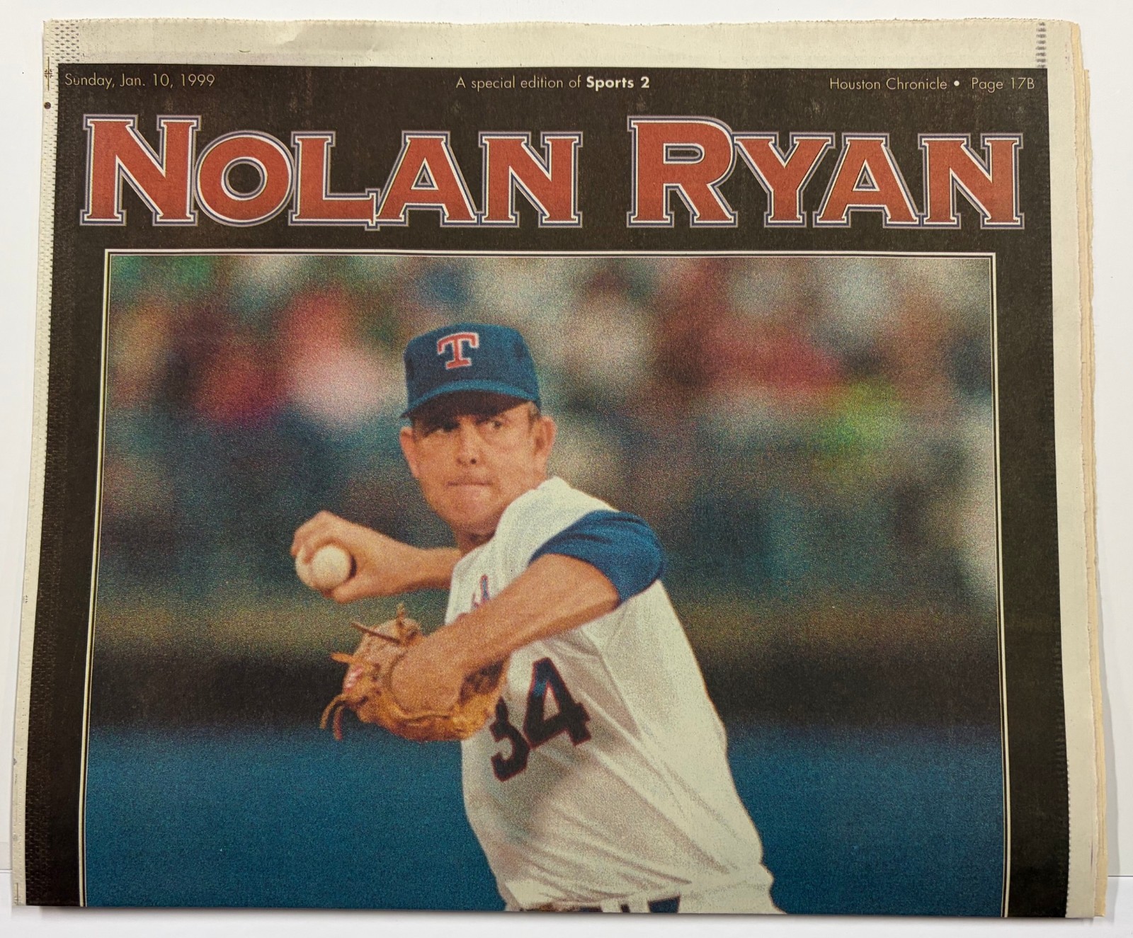 Three Special Houston Chronicle Sections on Nolan Ryan Entering the Hall of Fame