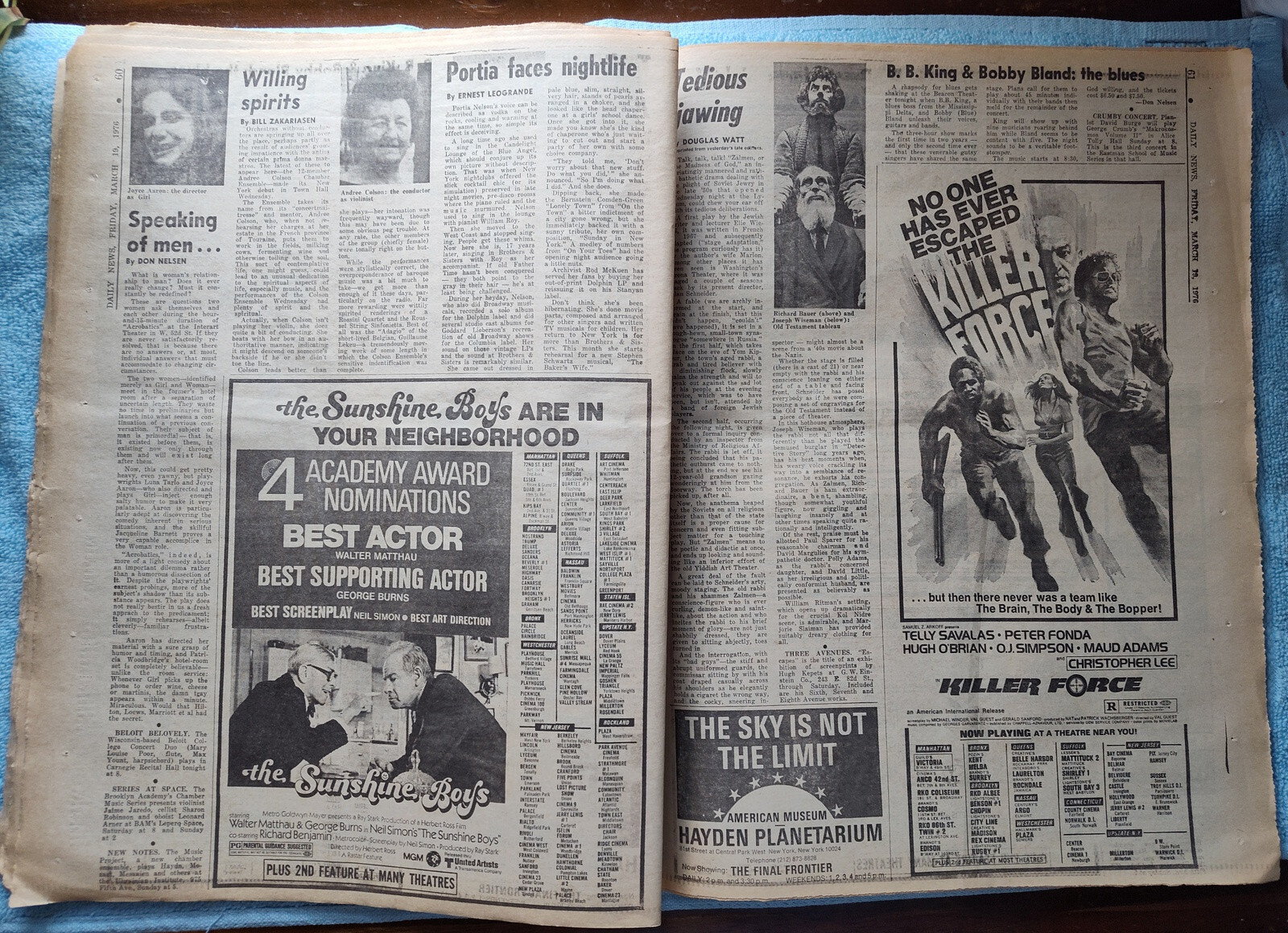 New York Daily News 19 March 1976 Patty Hurst Yogi Berra Toyota Corolla Ad More!