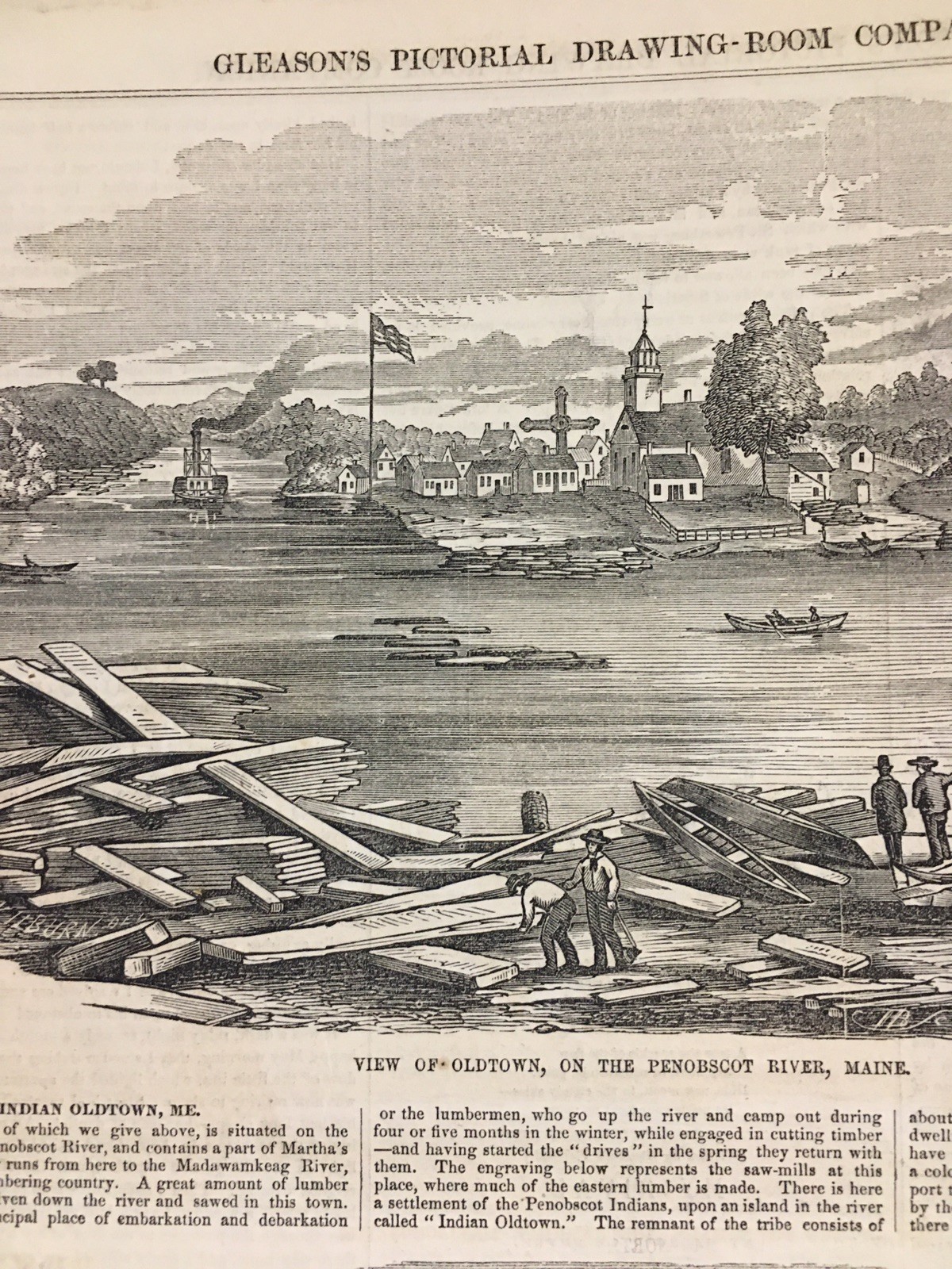 1st Atlantic Steamship SS Savannah 1854 Old Town Maine-Northampton MA-Madison WI