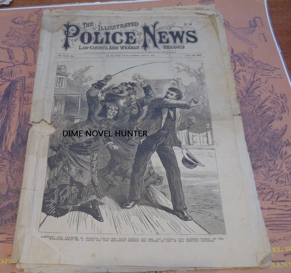 LINCOLN BOOTH ASSASSINATION ILLUSTRATED POLICE NEWS #609 1878 YELLOW JOURNALISM