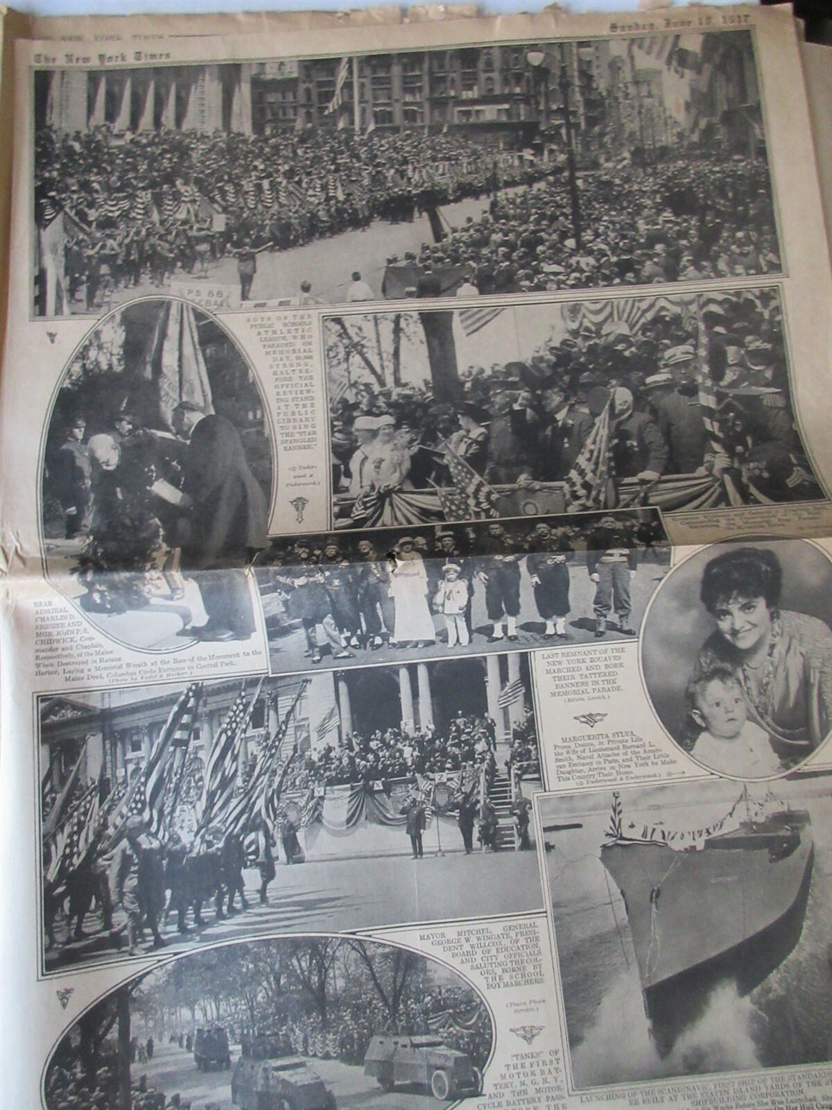 New York Times June 10 1917 sinking of Sontay POPE Benedict XV Cincinnati Reds