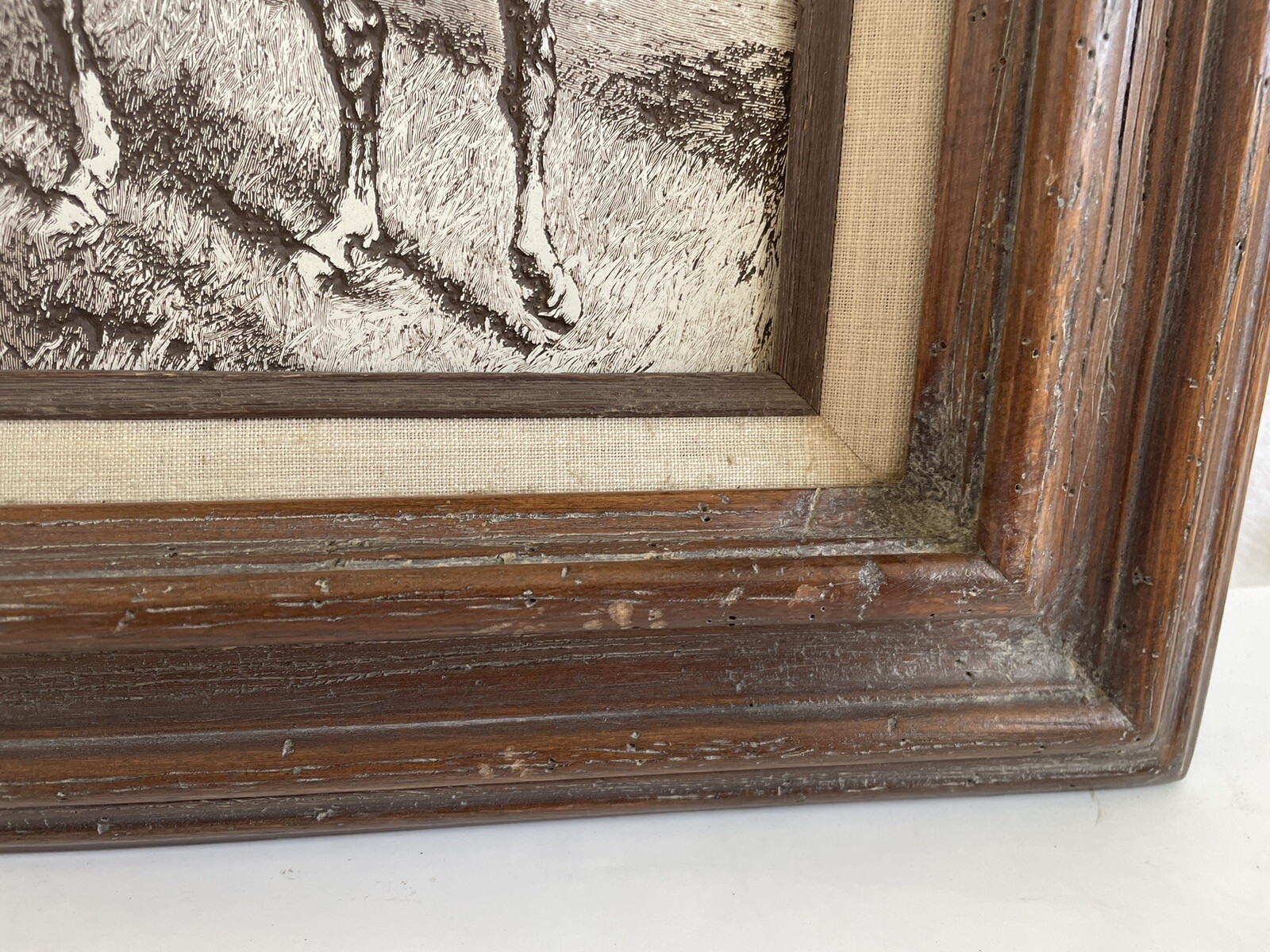 1886Harper’s Weekly Magazine Cover Page Engraved/Texture Art by Remington Framed