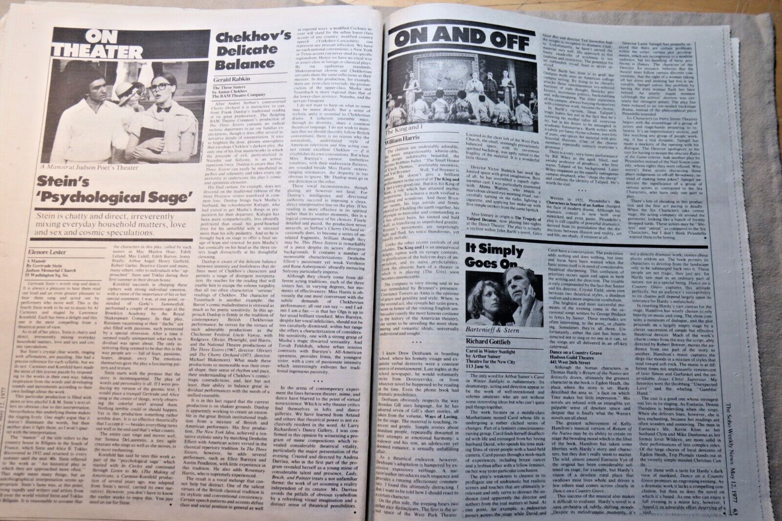 SOHO WEEKLY NEWS May 12 1977 THE PHOENIX PROJECT Good Only