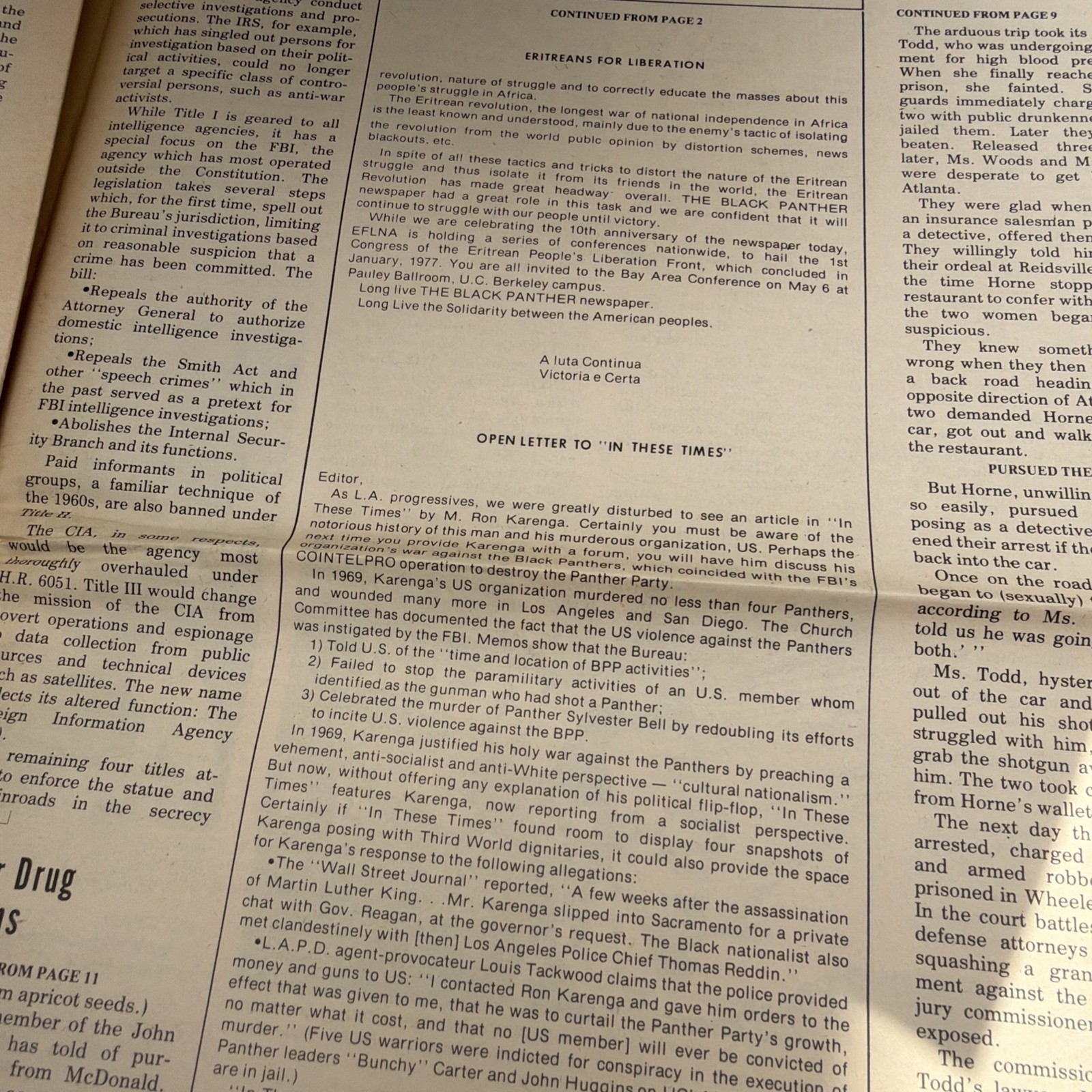 THE BLACK PANTHER PARTY NEWSPAPER – MAY 7, 1977 Huey Newton History