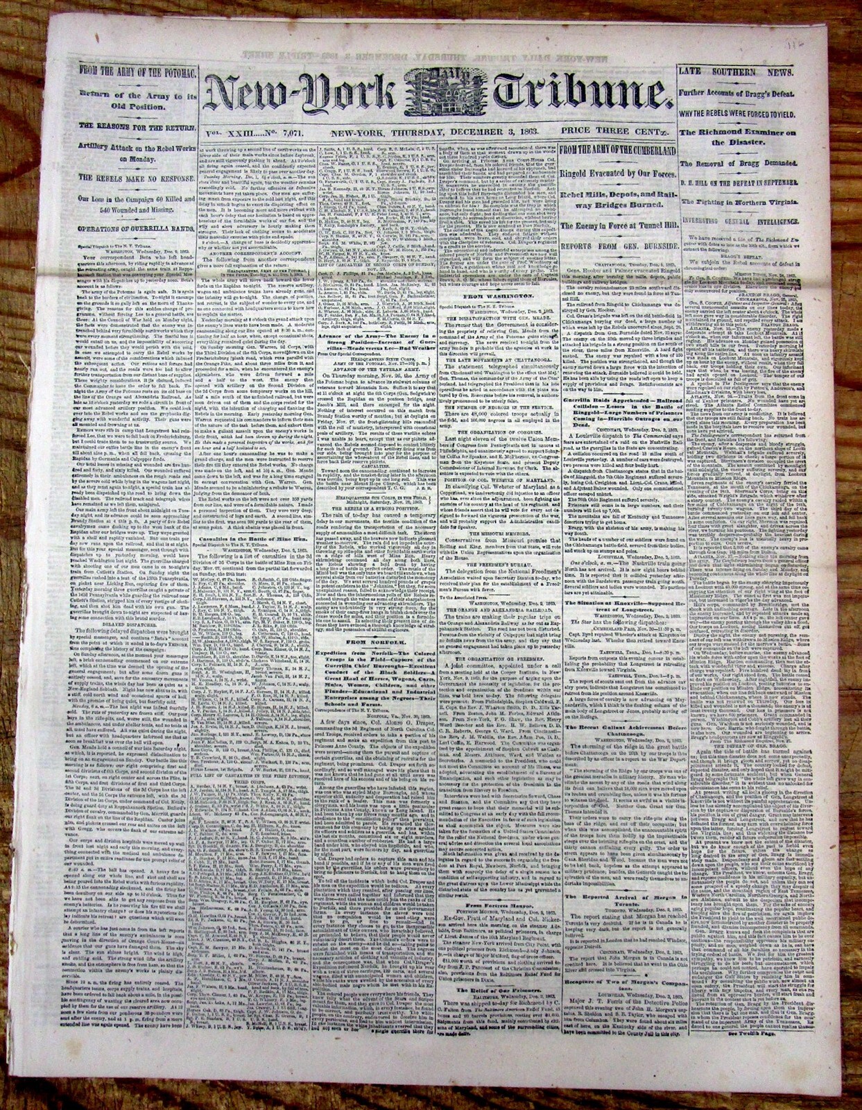 2 1863 Civil War newspapers CHATTANOOGA CAMPAIGN w UNION VICTORY in Tennessee