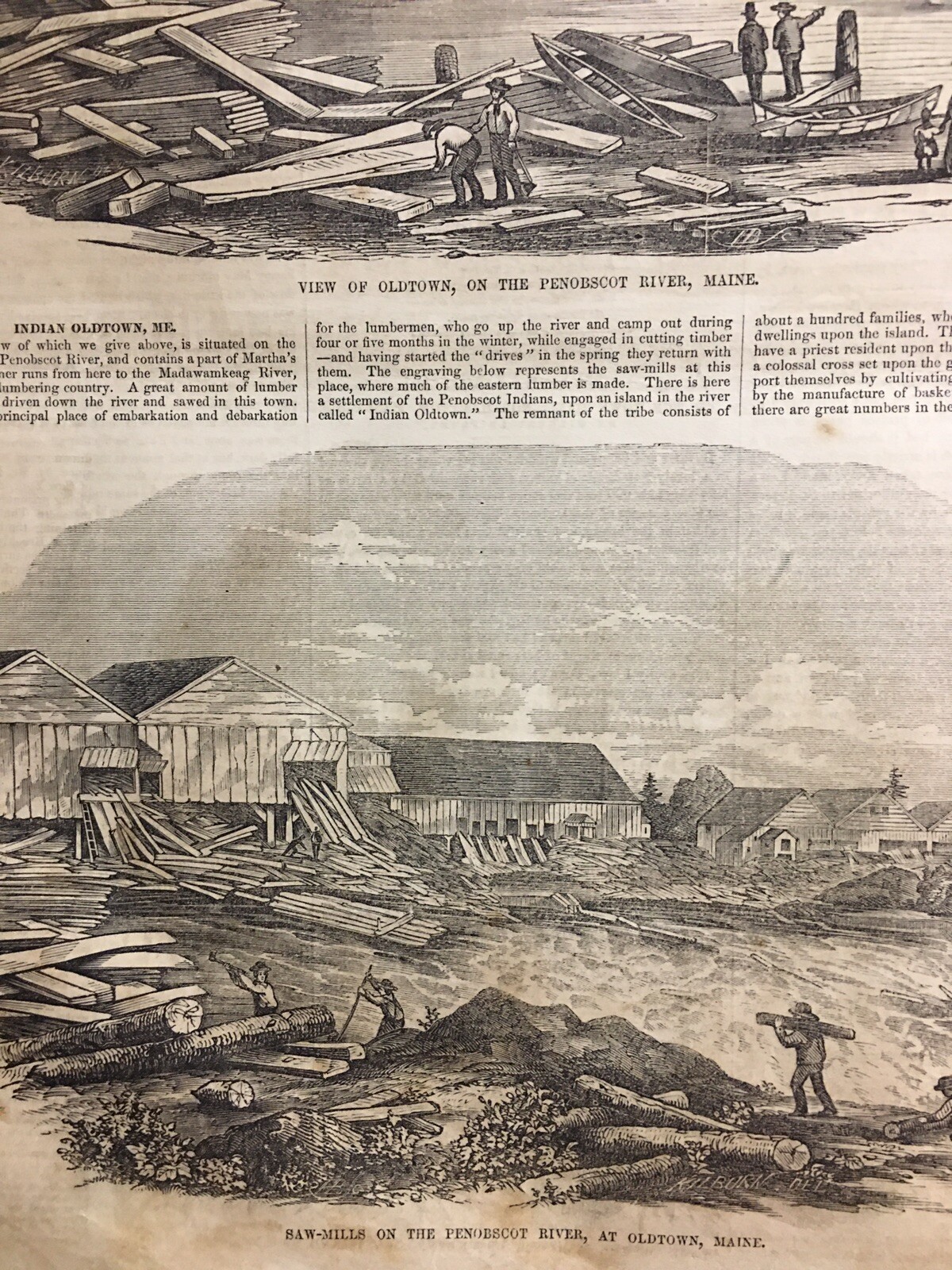 Old Town Maine Logging 1854 Madison WI Capital House-Northampton MA Town Hall