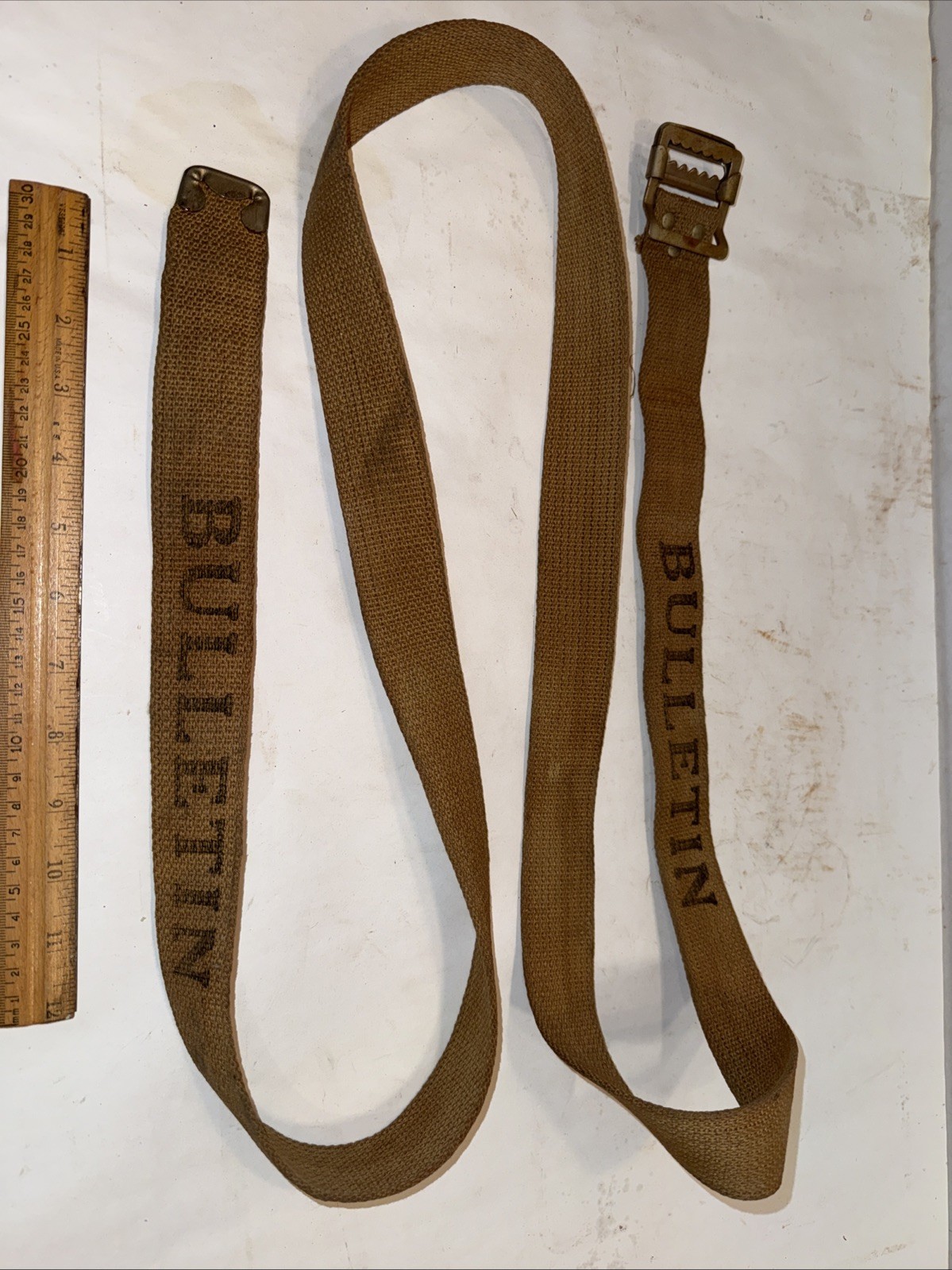 NOS Philadelphia Bulletin Newspaper Newsboy Messenger Bag Strap