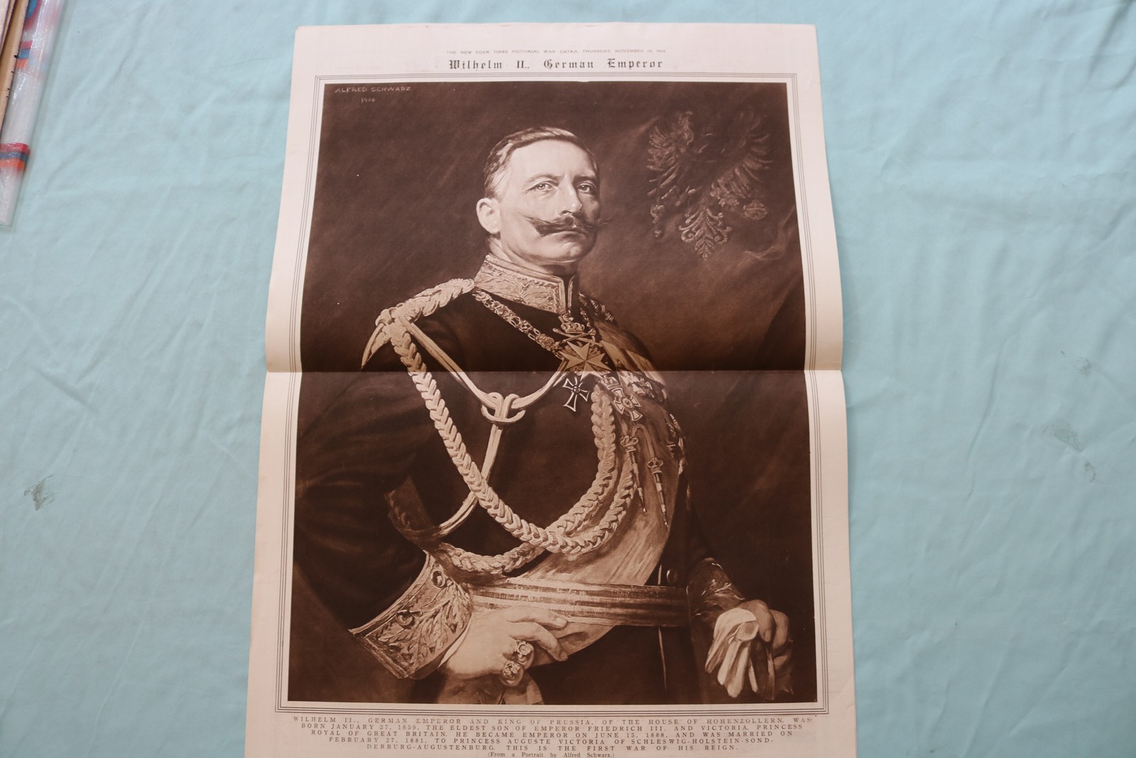 1914 NOV 19 NEW YORK TIMES MID-WEEK PICTORIAL WAR EXTRA- G. HAESELER – NP 9122