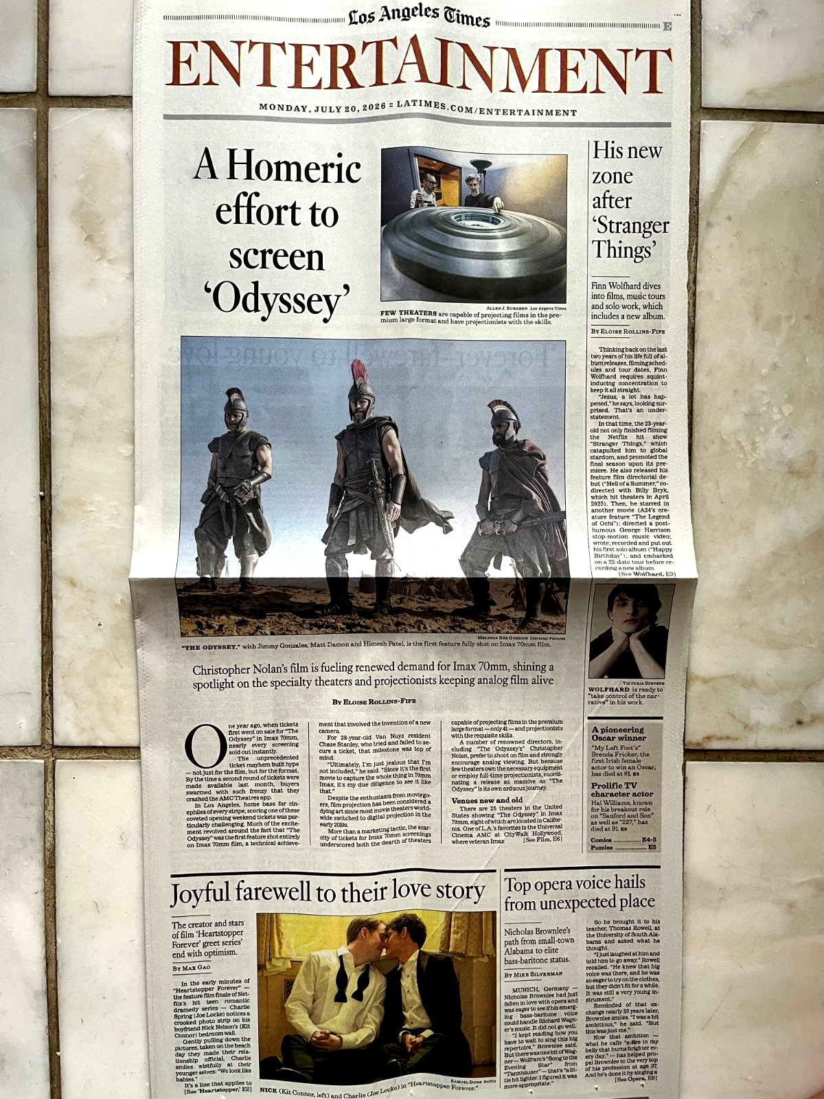 LOS ANGELES TIMES July 20 2026 FIFA WORLD CUP FINAL SPAIN ARGENTINA MLB Dodgers