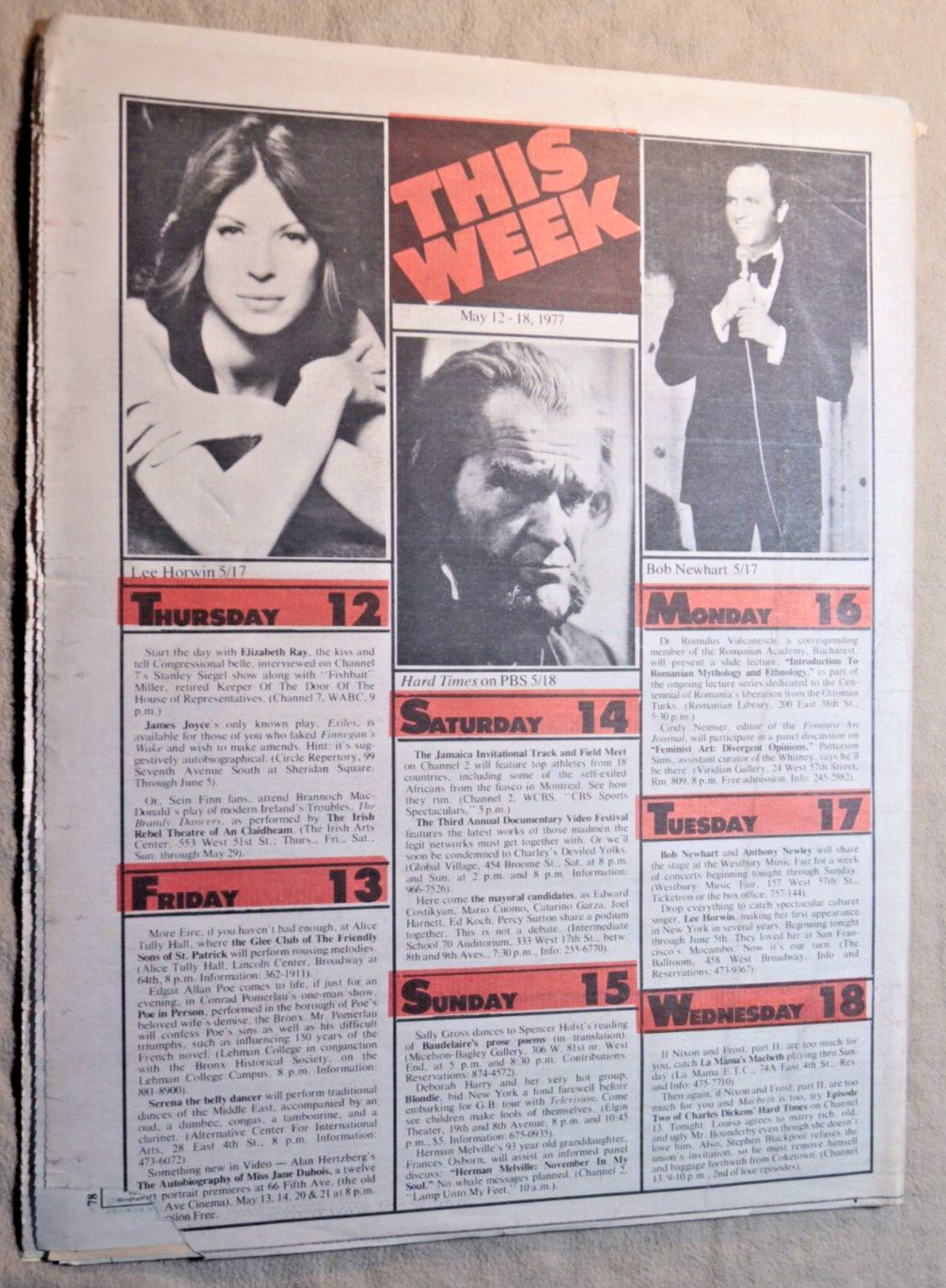 SOHO WEEKLY NEWS May 12 1977 THE PHOENIX PROJECT Good Only
