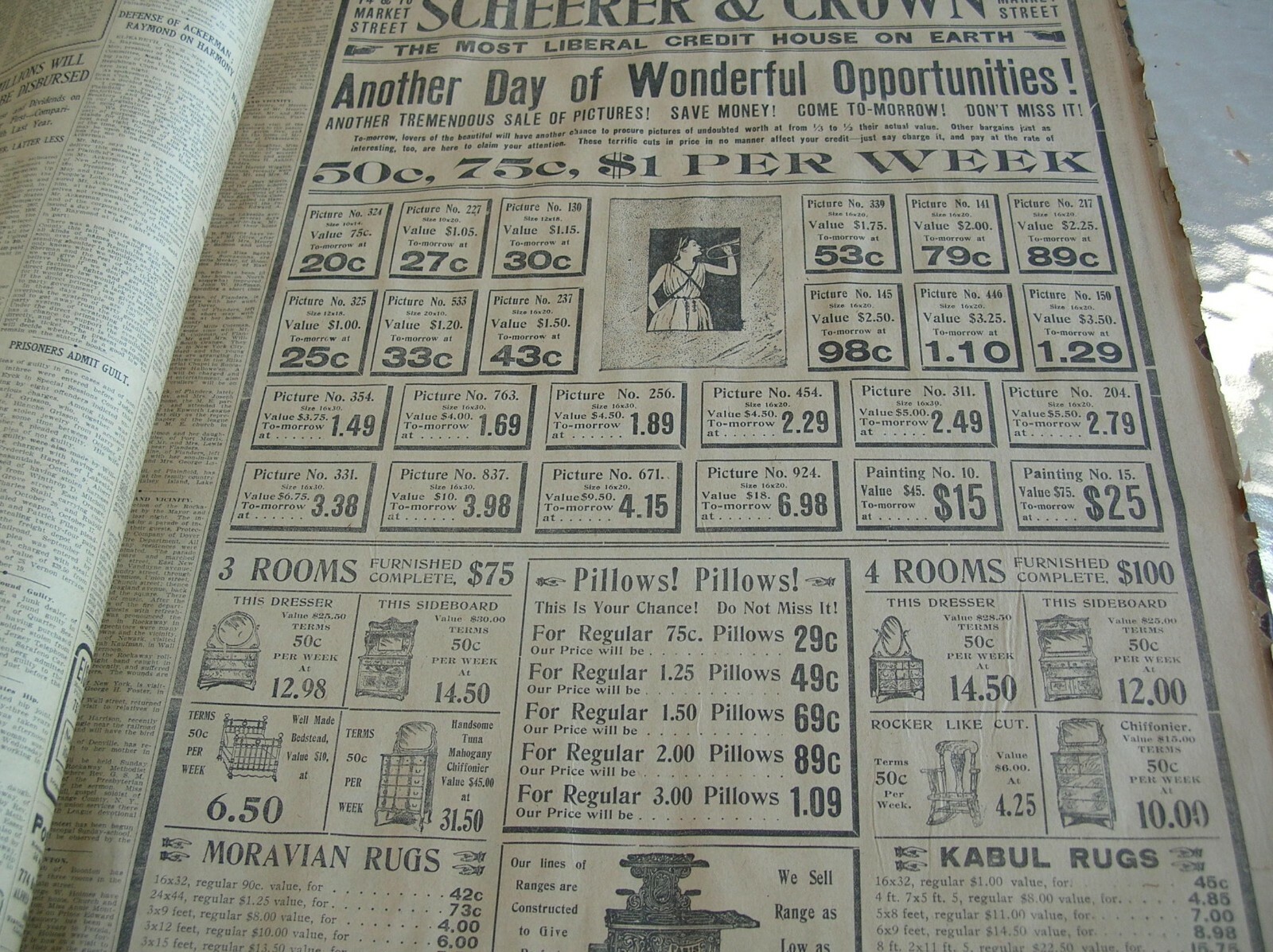 NEW JERSEY NEWARK EVENING NEWS MONTH of OCTOBER 1908 BOUND NEWSPAPER EDITIONS