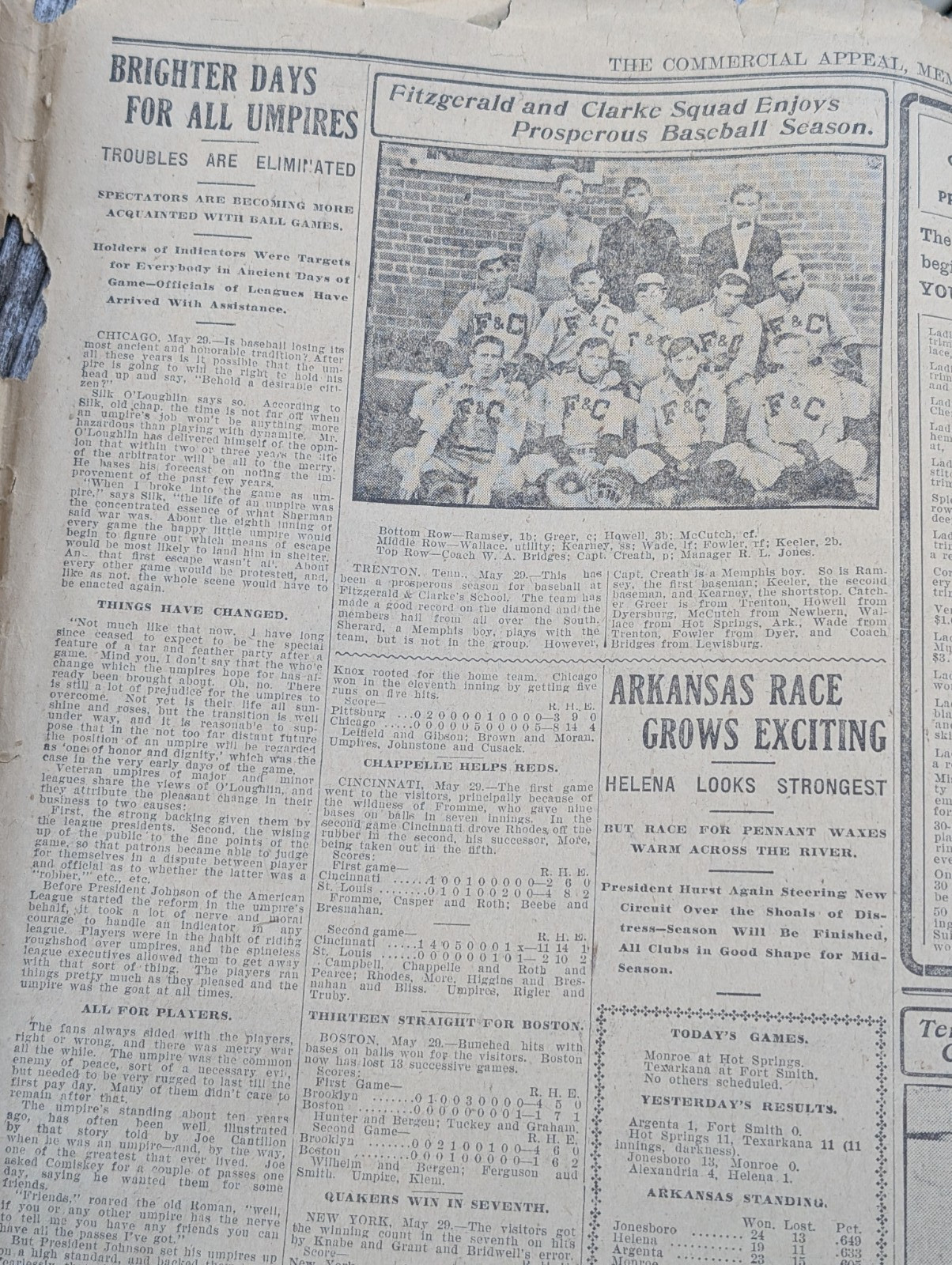 1909 MEMPHIS TENNESSEE COMMERCIAL APPEAL UCV REUNION CAR ADS COCA COLA PEPSI ADS