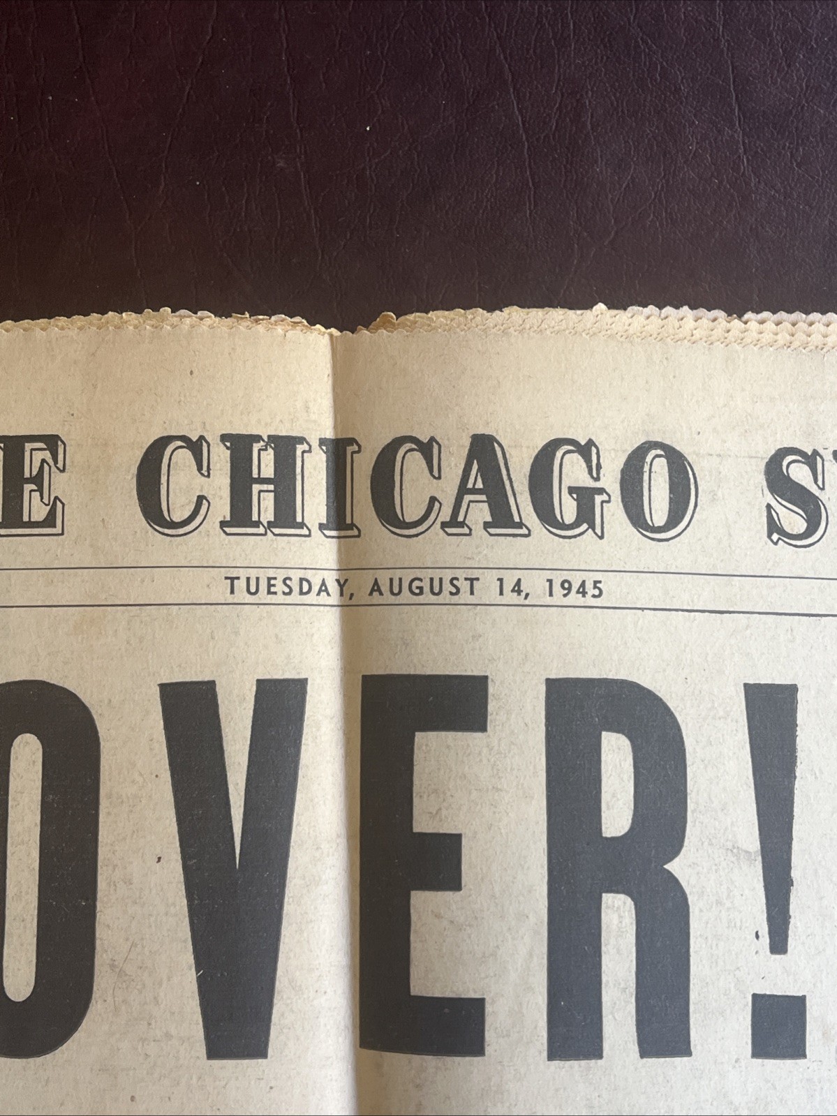 August 14 1945 Chicago Sun Extra Peace Victory End Of World War II