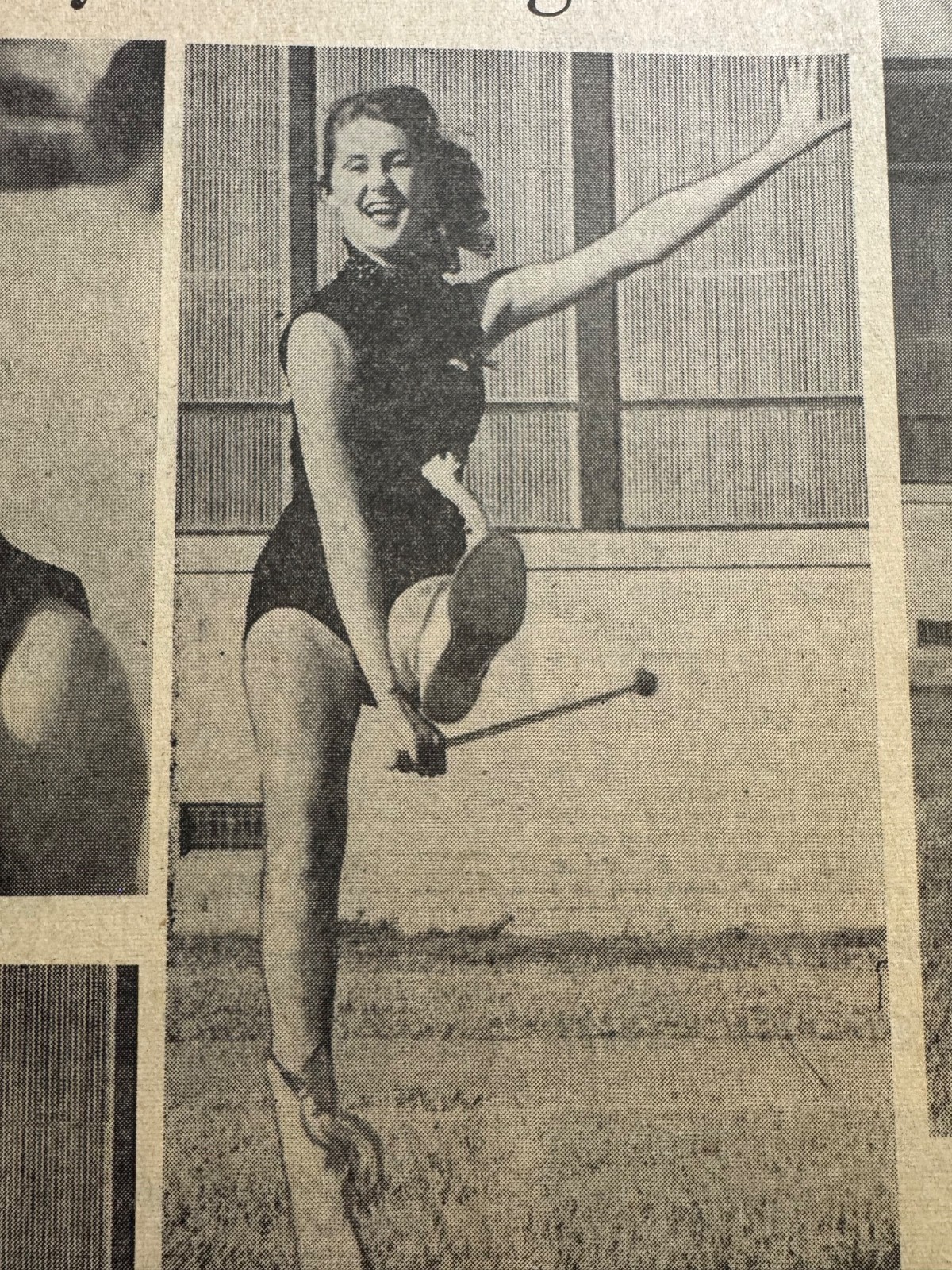 1955 MIDWEST CITY HIGHSCHOOL, OK., OKLA. CITY NEWSPAPER PAGE. FREE SHIPPING