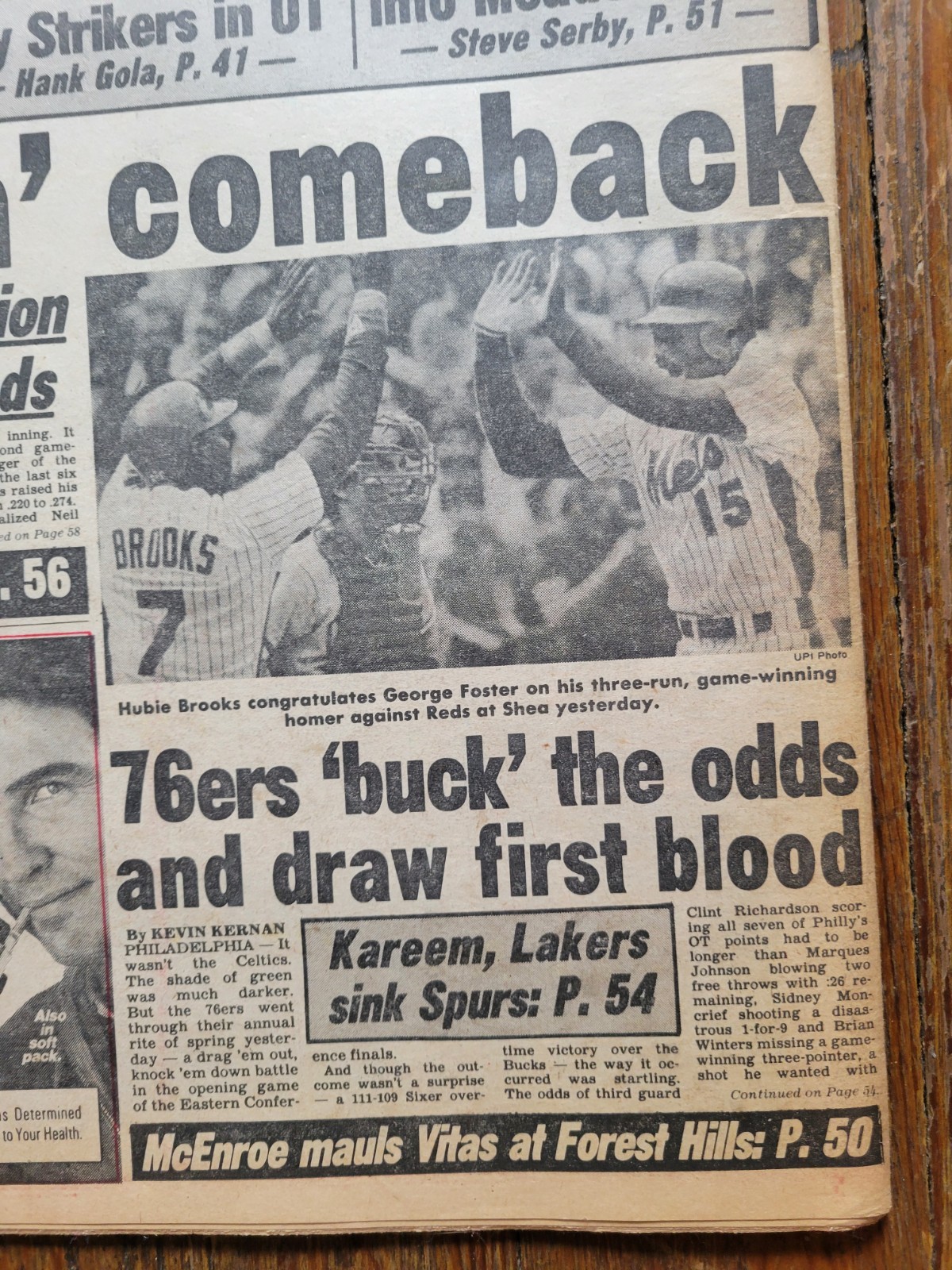 New York Post Newspaper, May 9, 1983, Mom Kills Tot Mother’s Day, Liz & Dick