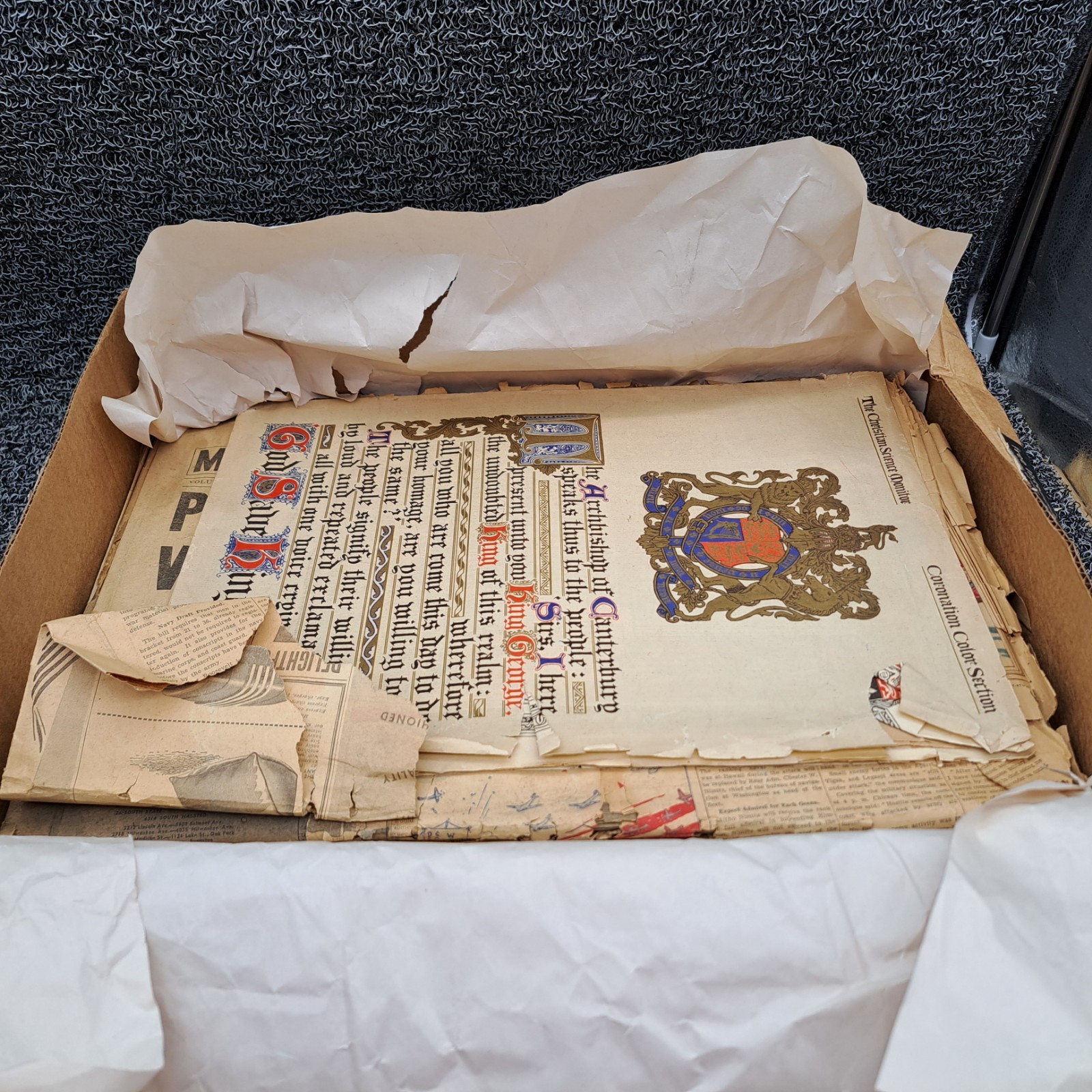 Vintage Ephemera WW2 1940’s Newspaper, An Assorted Lot