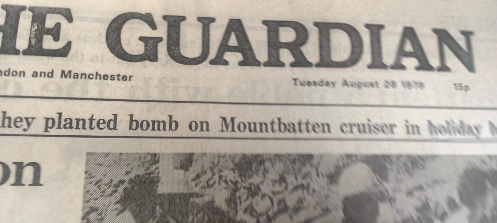 Aug 28 1979 Newspaper Guardian Mountbatten Killed Ira Charles Philip Uncle Bomb