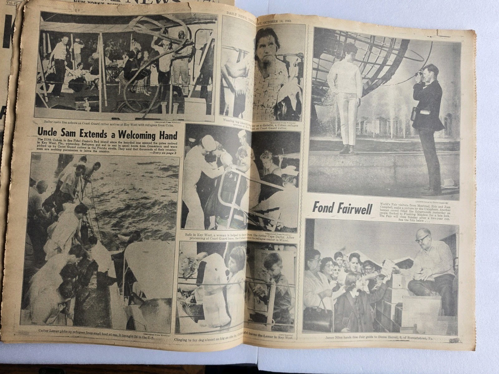 Lot of 2 – GIRL 12, KIDNAP FROM SCHOOL New York Daily News October 12 & 14 1965