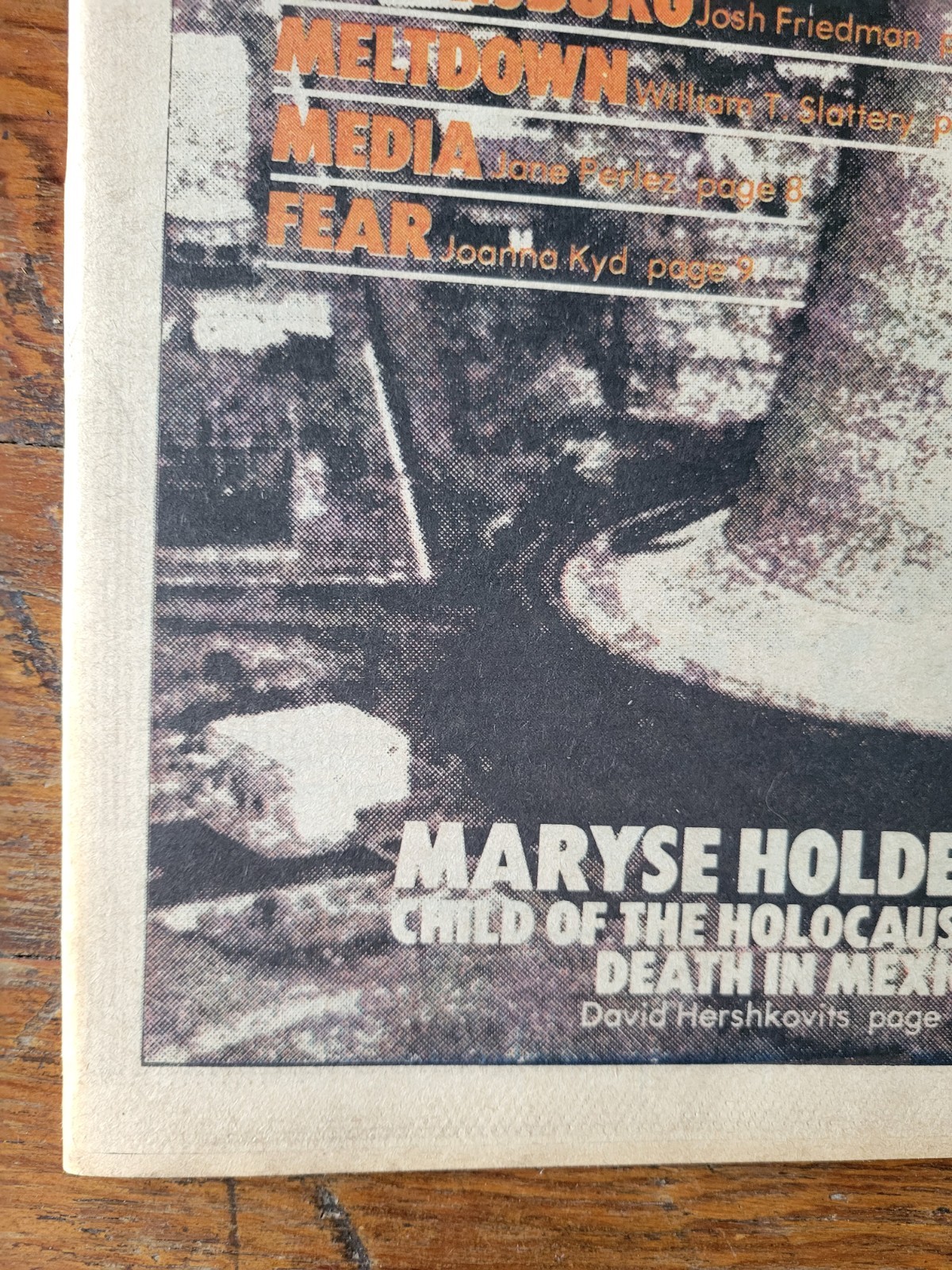 Soho News, NYC, April 5-11, 1979, Three Mile Island Accident, Maryse Holder