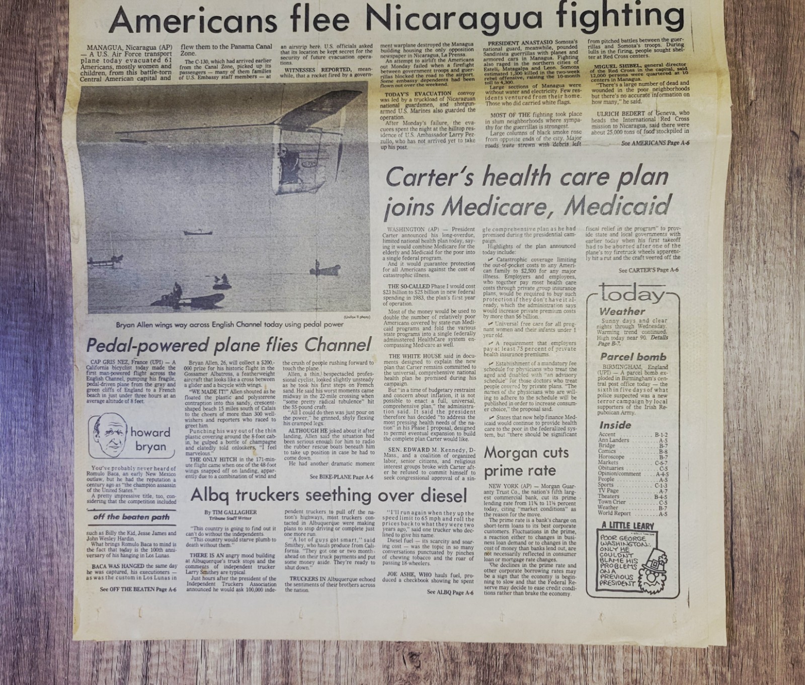1979 Jun 12: Albuquerque Tribune – John Wayne Legendary Actor Cowboy Dead At 72!