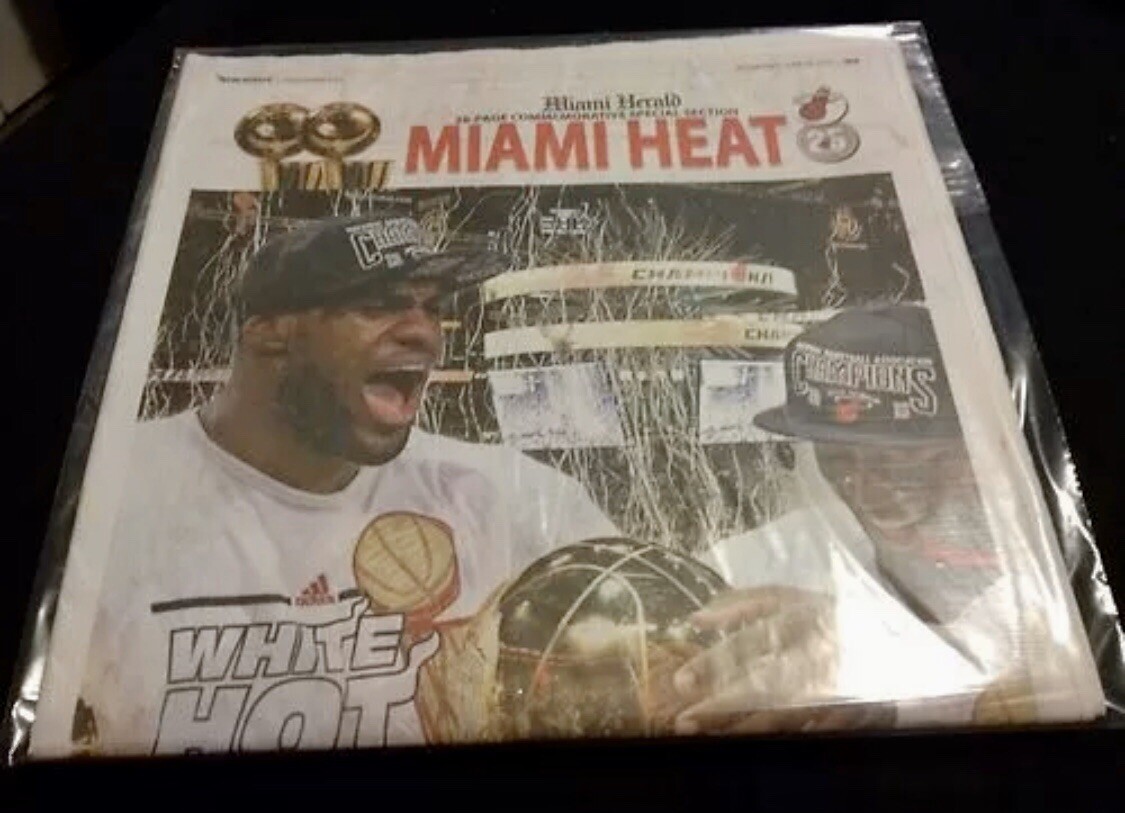 ???2013 MIAMI HEAT COMMEMORATIVE SPECIAL EDITION 28 PAGE – MIAMI HERALD
