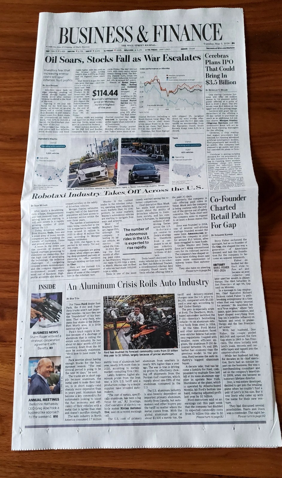 Lauren Sanchez The Wall Street Journal May 5 2026 Spirit Airlines NEW