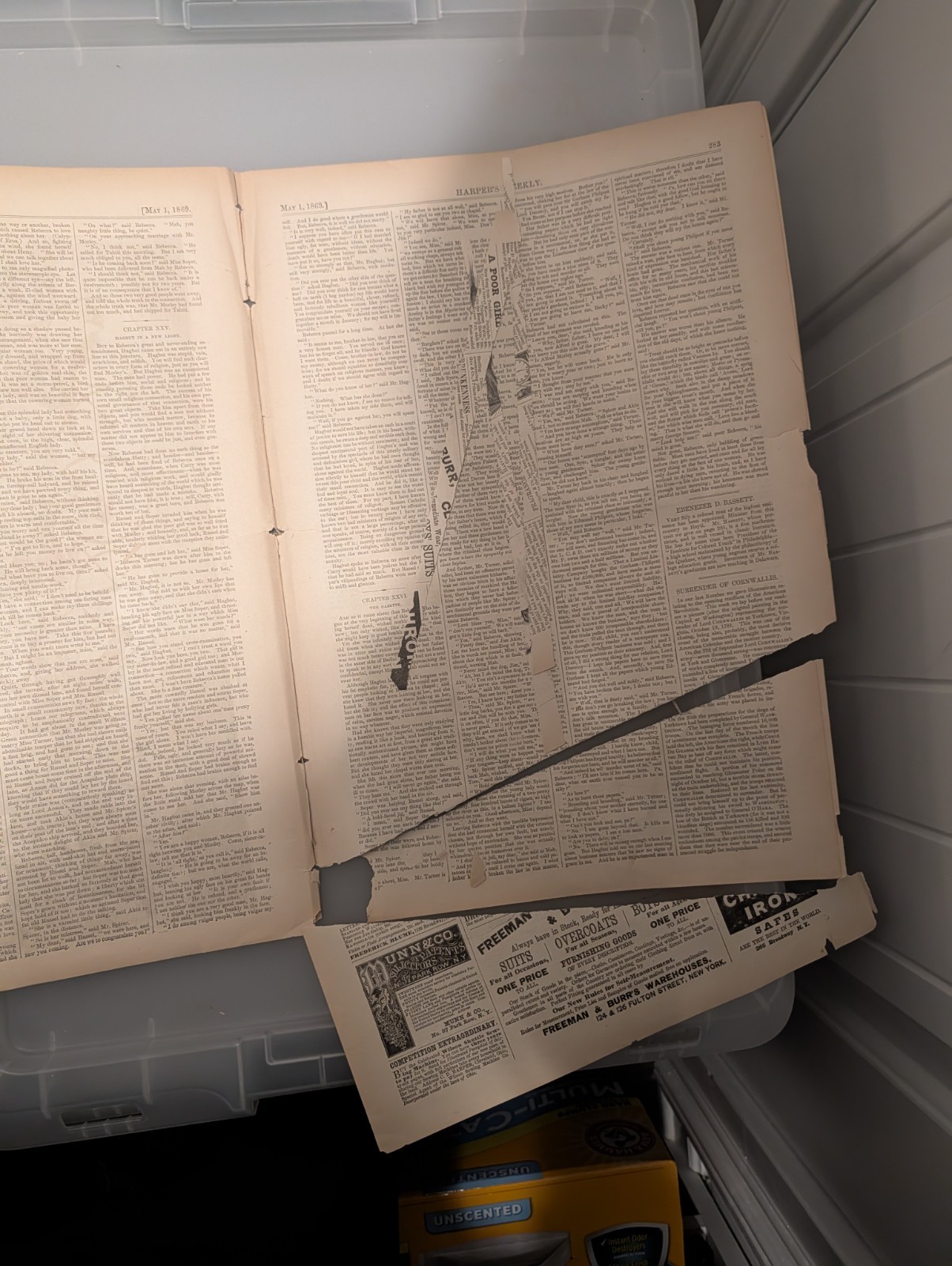 May 1 1869 Harpers Weekly, Velocipede Bicycle Mania, Yorktown Surrender, Shakesp