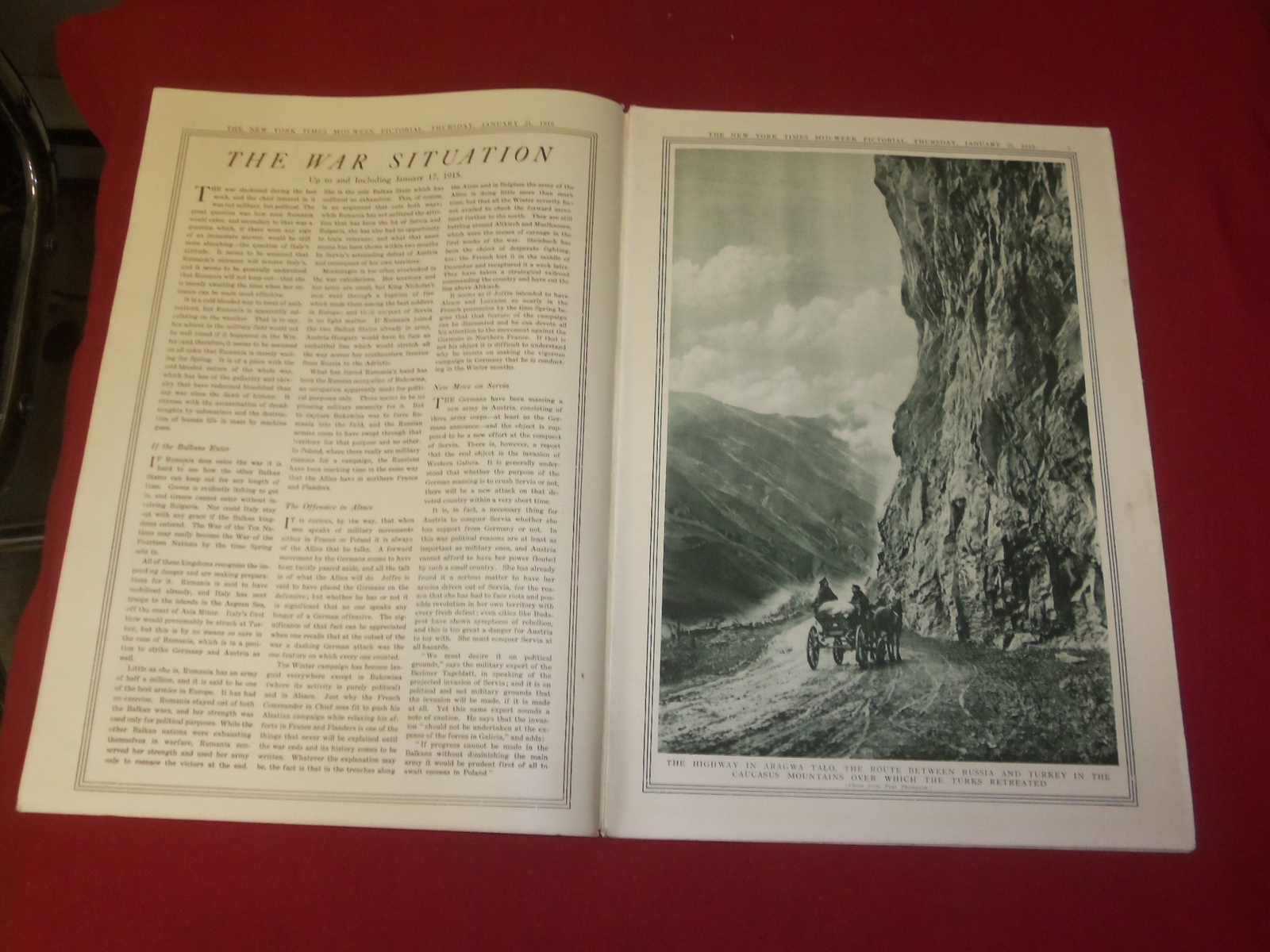 1915 JANUARY 21 NY TIMES PICTORIAL WAR EXTRA SECTION – GENERAL JOFFRE – NP 3944
