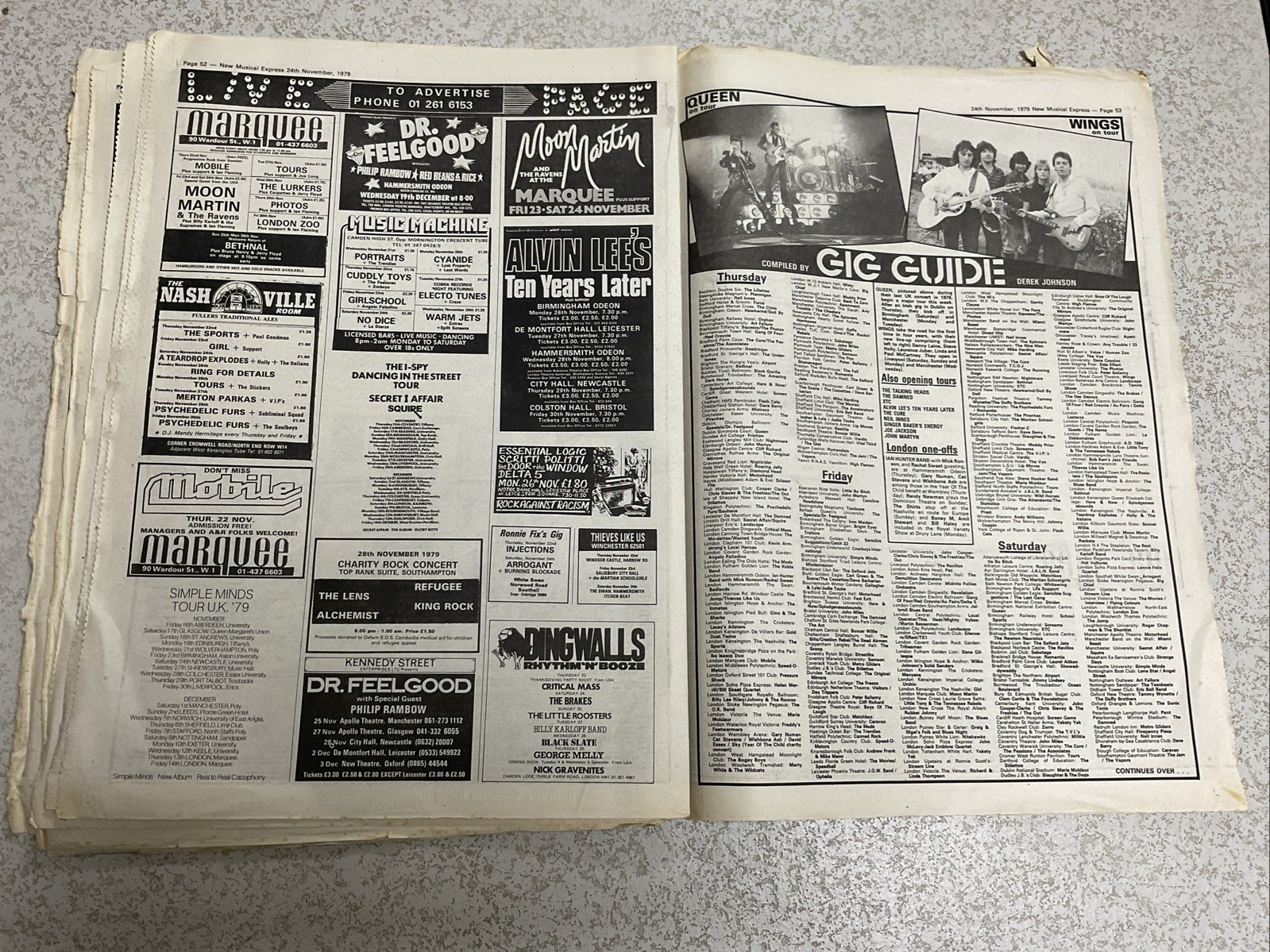 NME Newspaper – 24th November 1979 – The Thinker