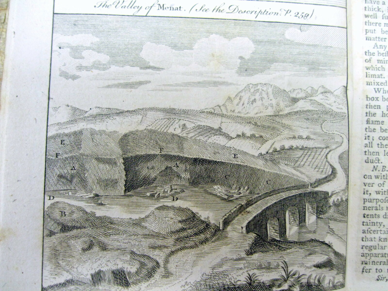1761 news magazine wth view & description of Salerno ITALY ‘s Santo Menna Valley