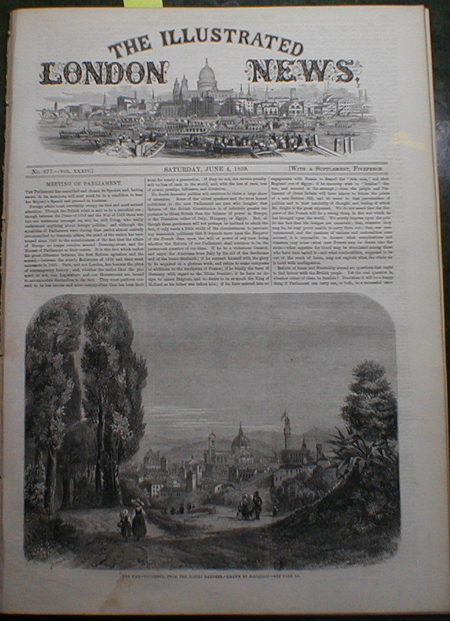 Garibaldi Italian War Independence 1859 Florence Italy