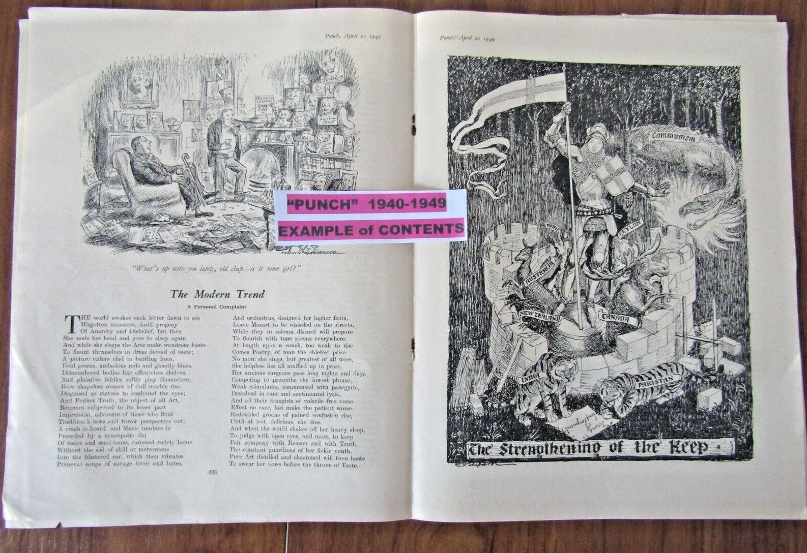 PUNCH MAGAZINES 1940-1949, Huge Selection, Letters, Cartoons, Humour, Adverts