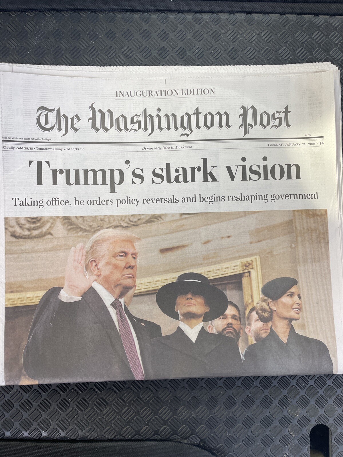 THE WASHINGTON POST – January 21 2025 – complete – Trump Inauguration Edition