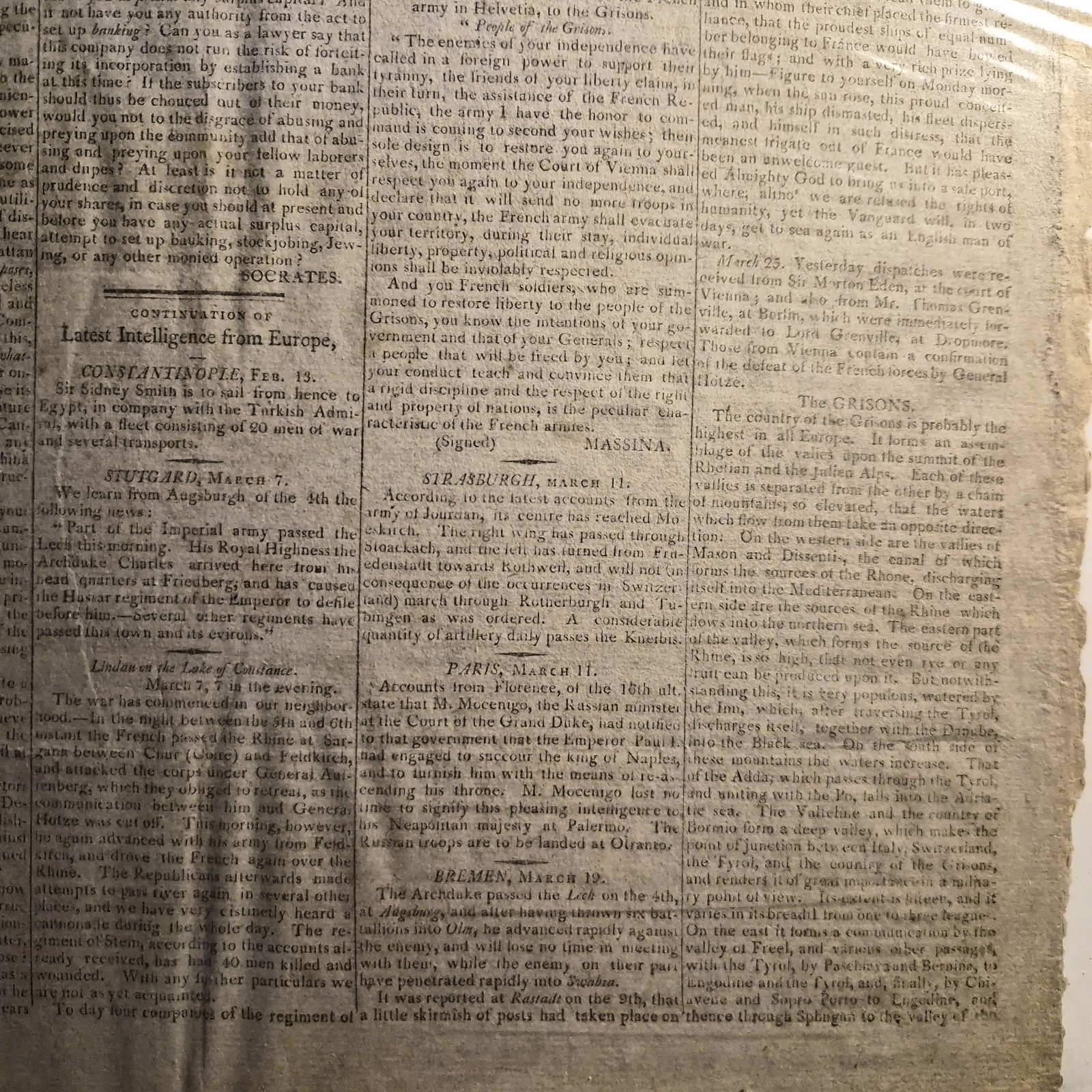 The Spectator Vol. II/2 Number 174 New York, Saturday May 25 1799 Newspaper