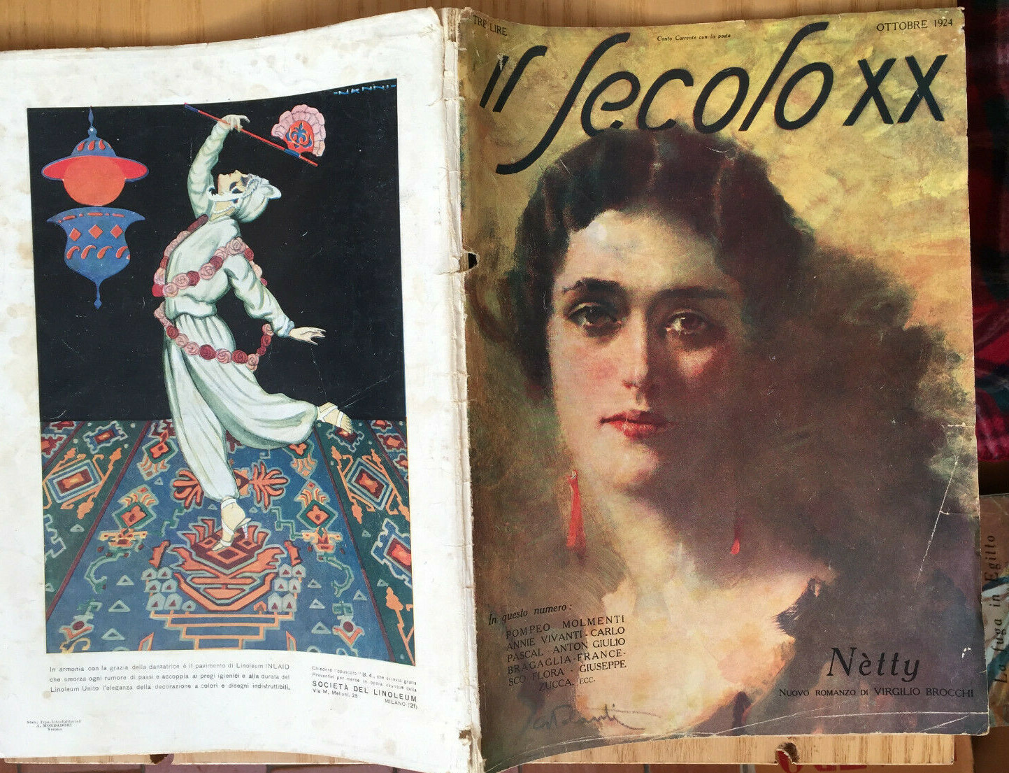 MONDADORI MENSILE IL SECOLO XX N° 10 1924 A. G. BRAGAGLIA CARLO PASCAL 2/19