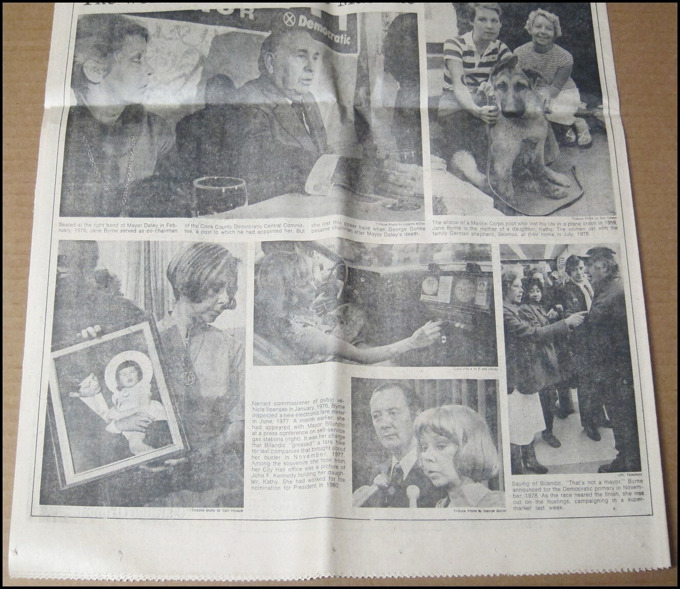 1979 Jane Byrne Wins Mayoral Primary Chicago Tribune Newspaper Mayor of Chicago