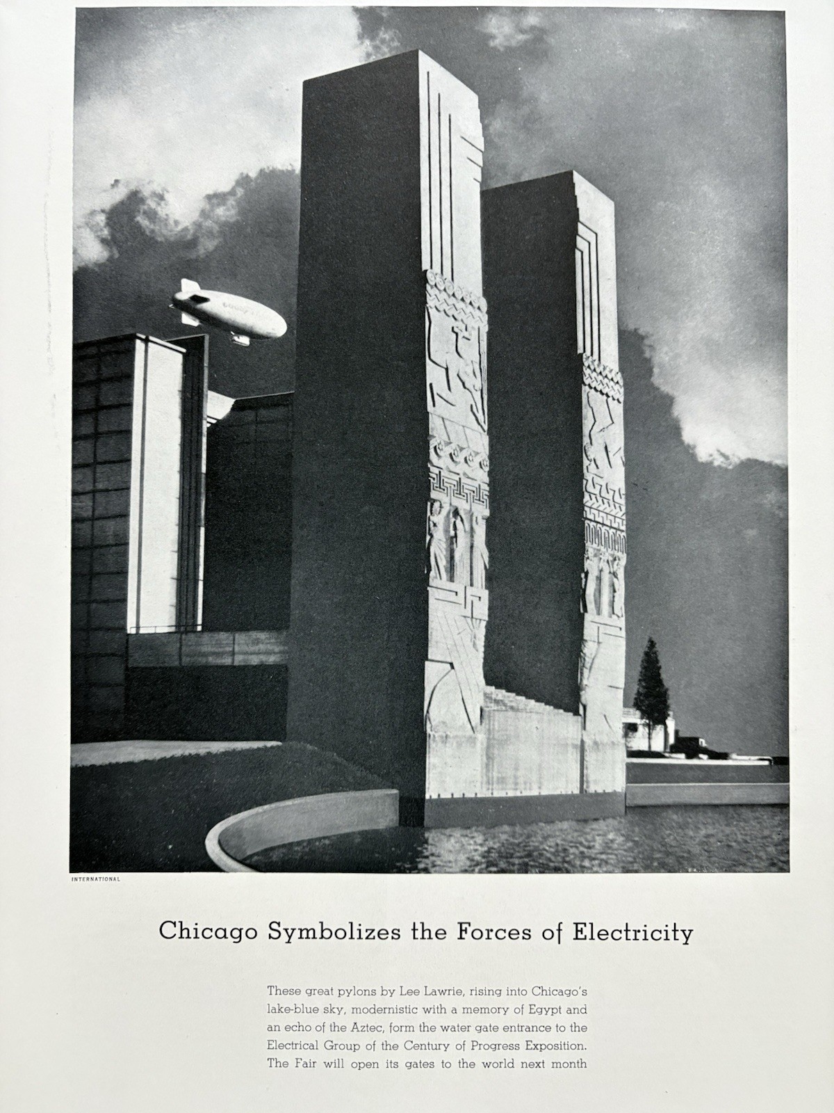 Lee Lawrie Sculptor Electrical Group Century of Progress Exposition Chicago 1933