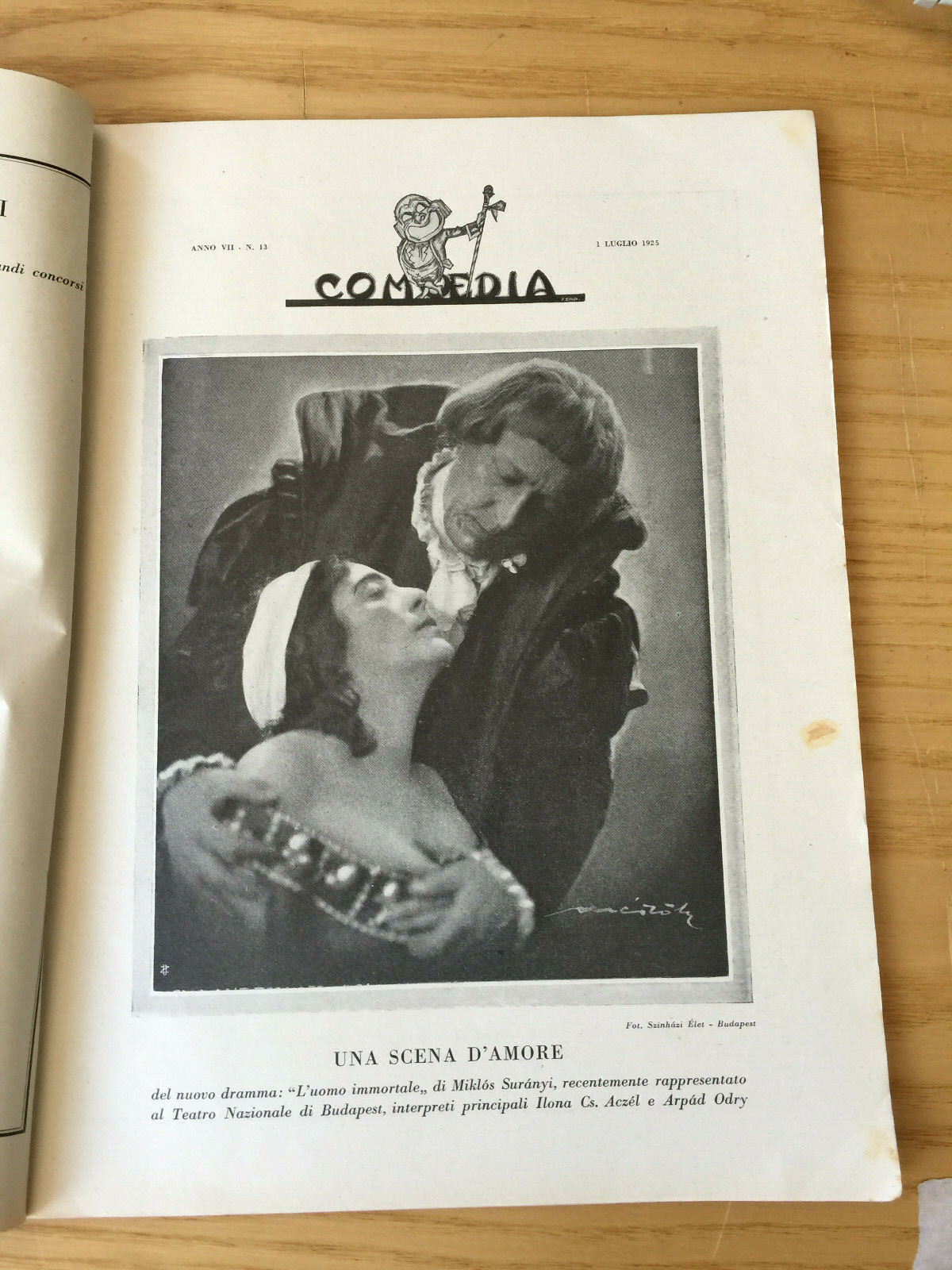 MONDADORI COMEDIA PERIODICO COMEDIA E VITA THEATRALE N° 13 1925 SE VOLESSI 2/19
