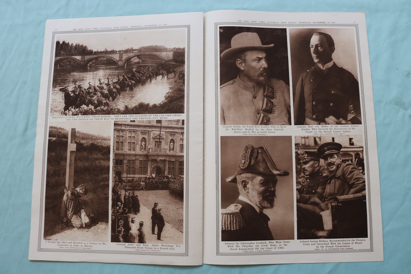 1914 NOV 19 NEW YORK TIMES MID-WEEK PICTORIAL WAR EXTRA- G. HAESELER – NP 9122