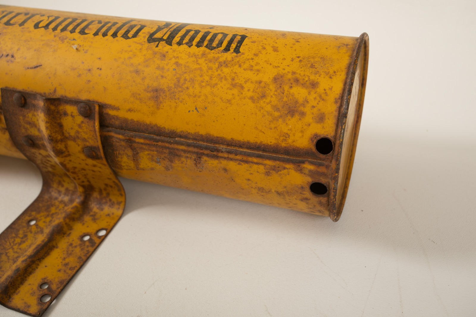 Sacramento Union Newspaper Tube Box (N2L/JSF6) Metal Rare Vintage Route Delivery