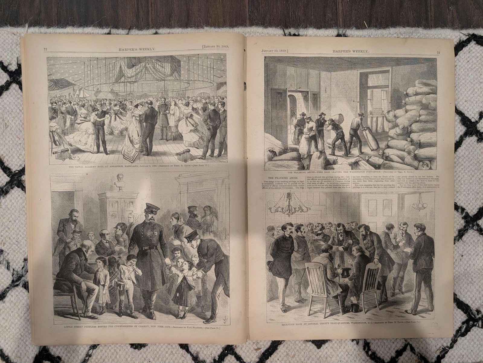 Harper’s Weekly, Jan 30 1869 | Great Fire in Philadelphia | Chicago River Tunnel
