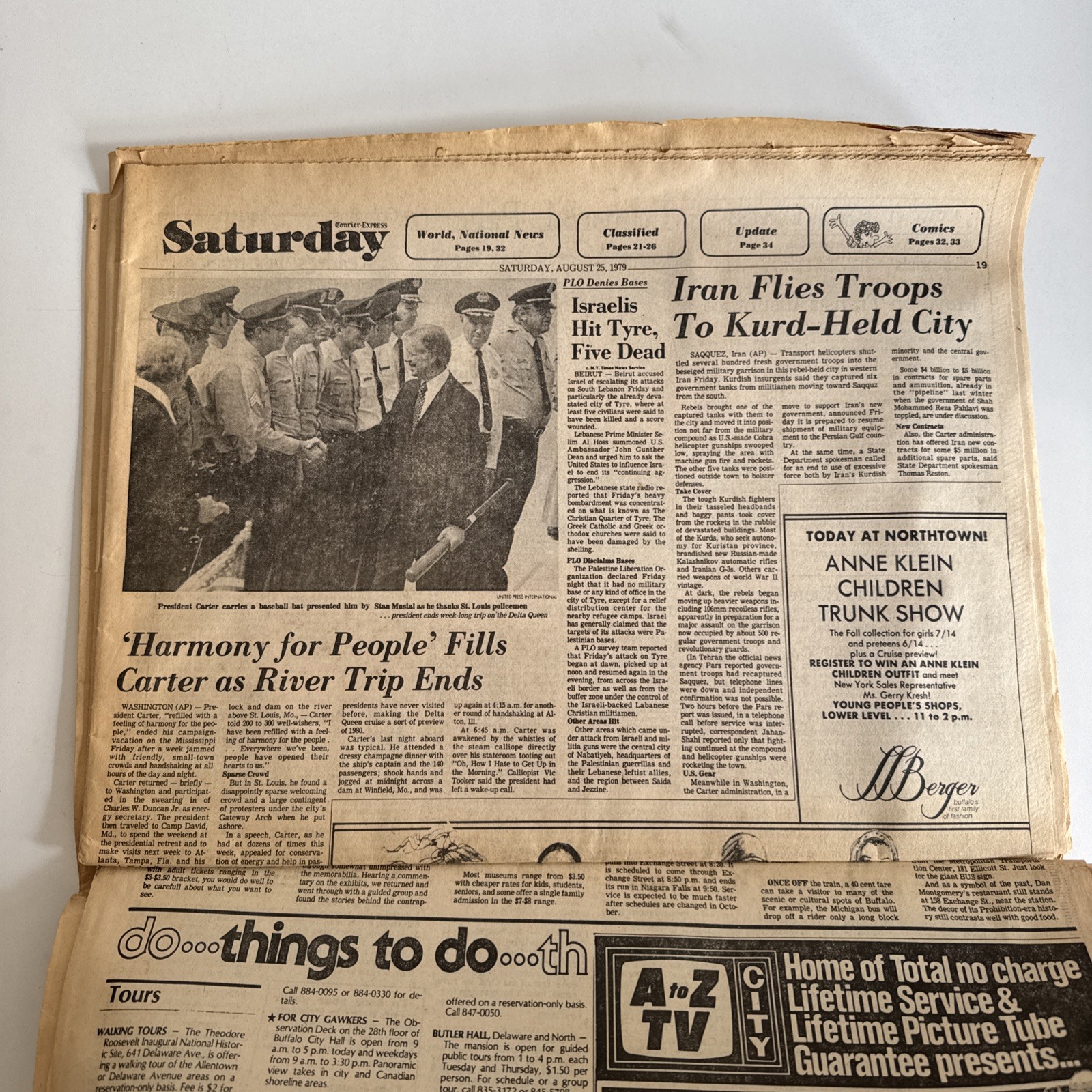 Buffalo Courier Express Newspaper – August 25, 1979 – COMPLETE – Carter Aide