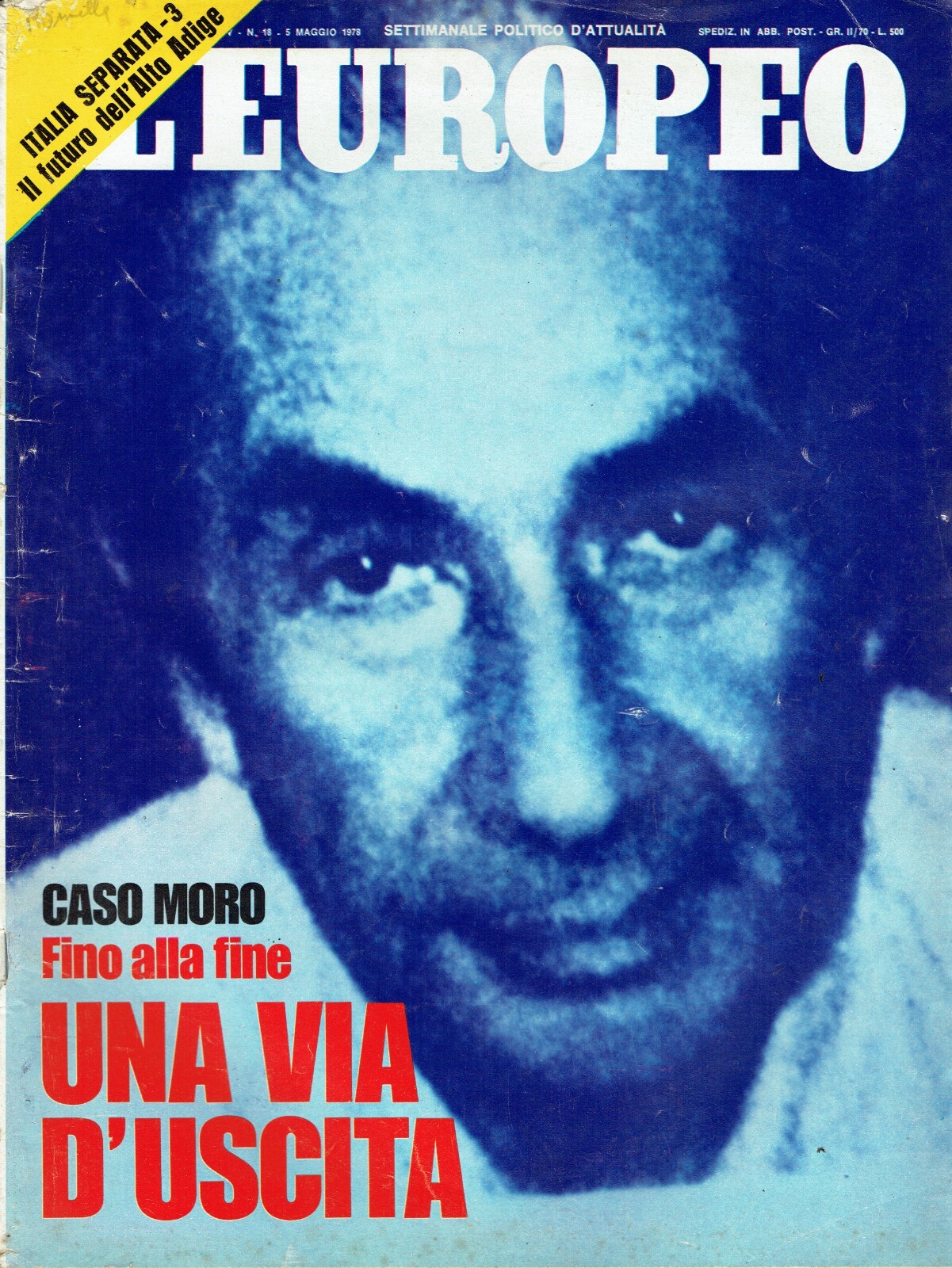 EUROPEAN 1978/18=ALDO MORO UNTIL THE END WAY OUT=PIER PAOLO PASOLINI=