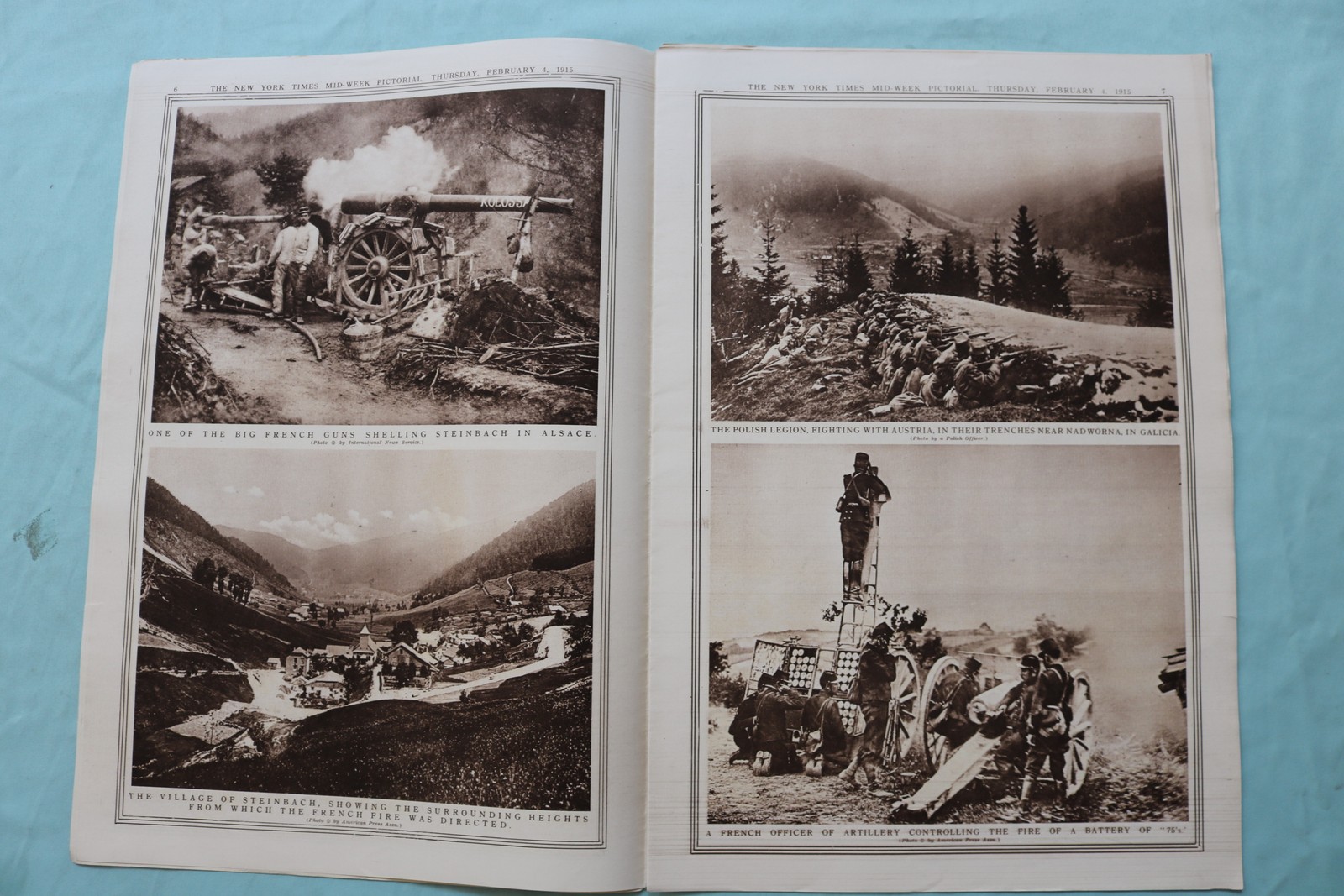 1915 FEB 4 NEW YORK TIMES MID-WEEK PICTORIAL WAR EXTRA – KING FERDINAND -NP 9126