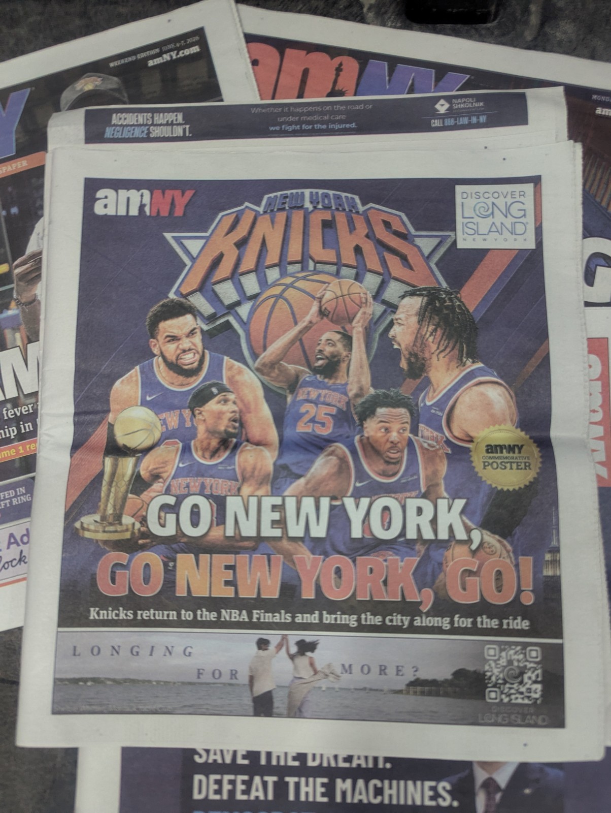 New York KNICKS AMNew York Set 2026 Championship Run 6/3, 4-7, 8, 10, 13 Parade