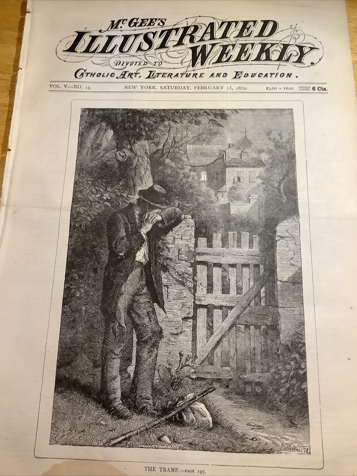 1879 Rare McGEE’s ILLUSTRATED WEEKLY ~ ILLUSTRATIONS/ ART / LITERATURE