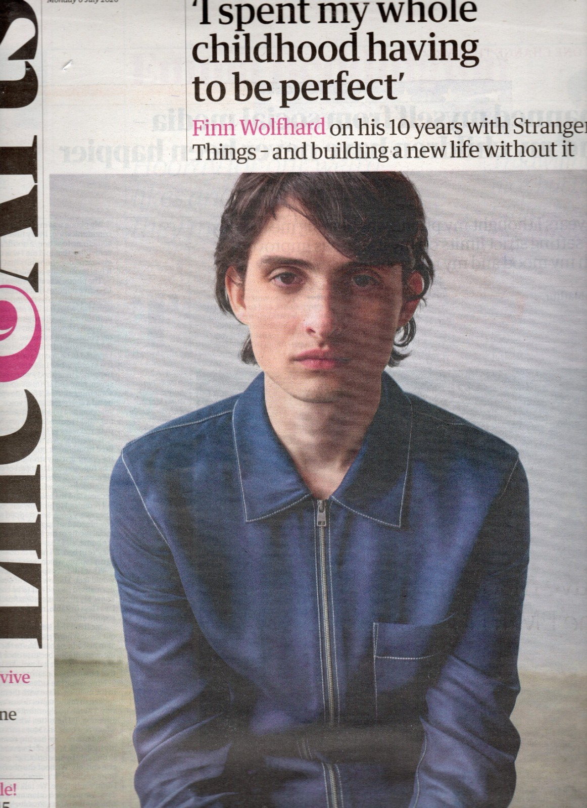 The Guardian G2 Life & Arts Supplement July 6 2026 – Finn Wolfhard, Pride List