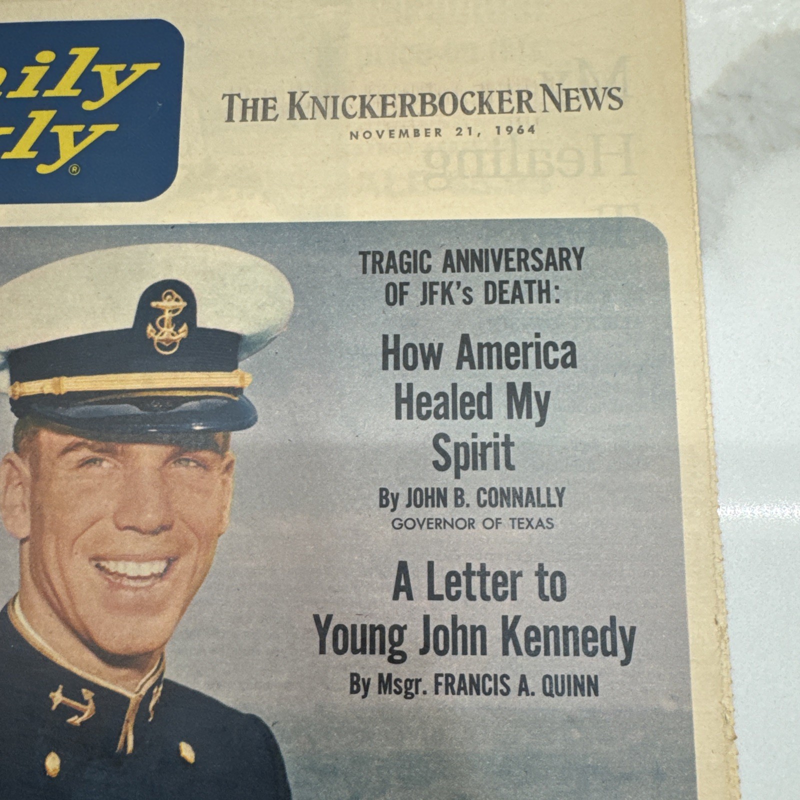 1963 Dec 6 KNICKERBOCKER NEWS Newspaper Special Supplement JFK Death LOT OF 12