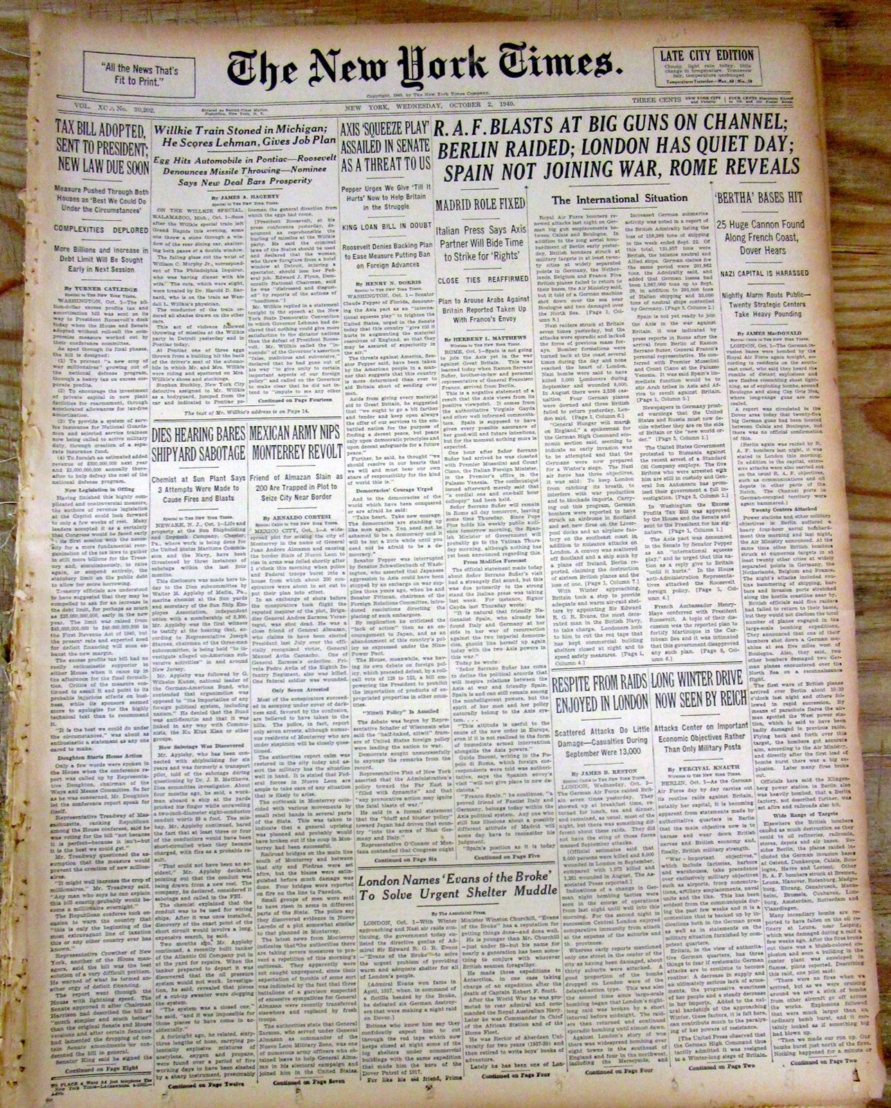 7 1940 NY Times newspapers CINCINNATI REDS win baseball World Series vs DETROIT